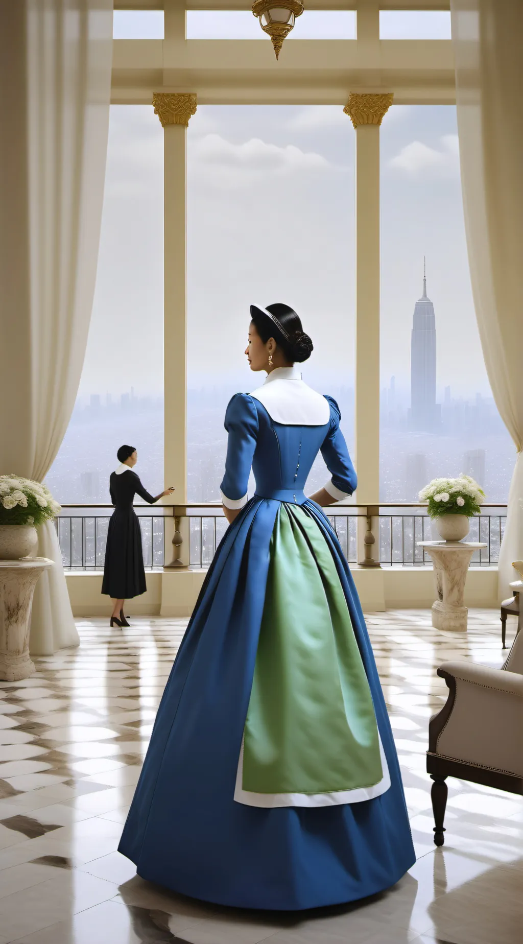 ai character: Billionaire life background