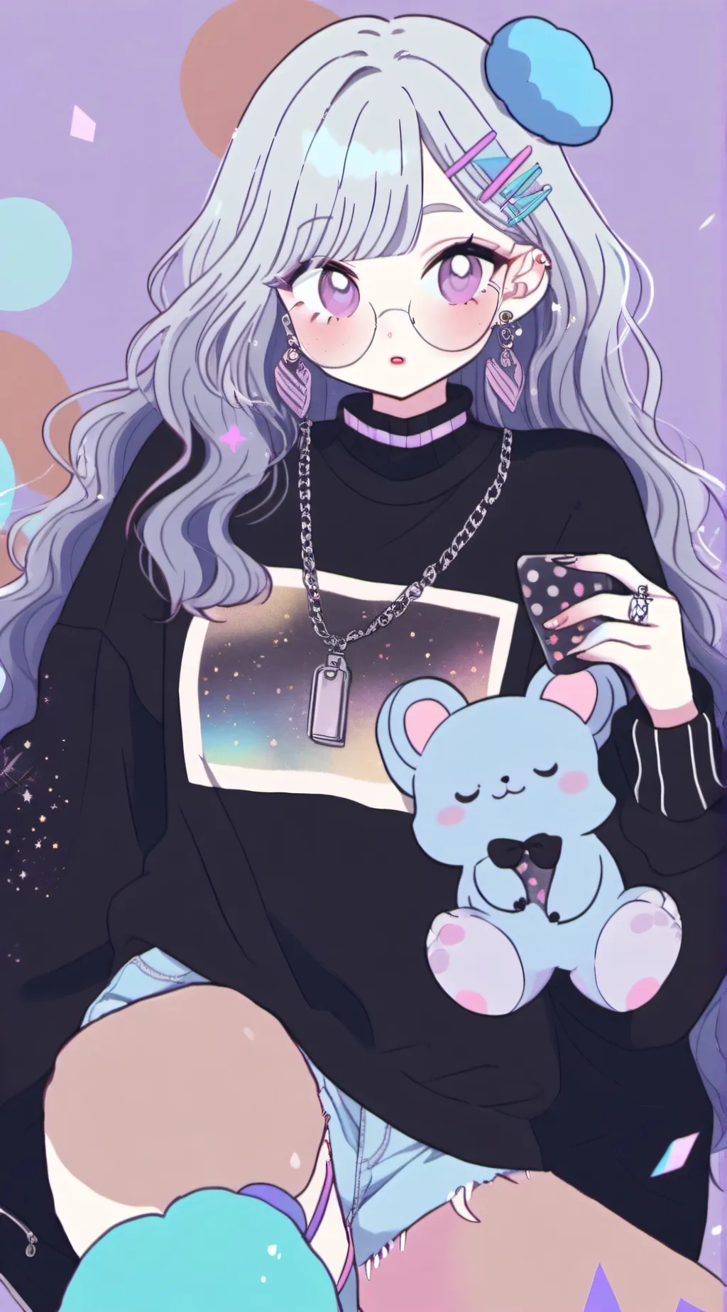 ai character: md but in school background