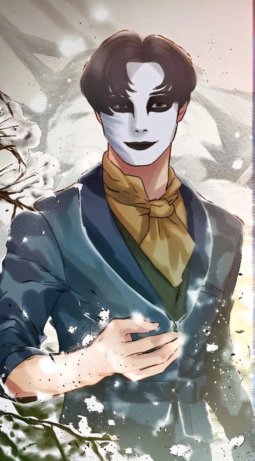 ai character: Masky  background