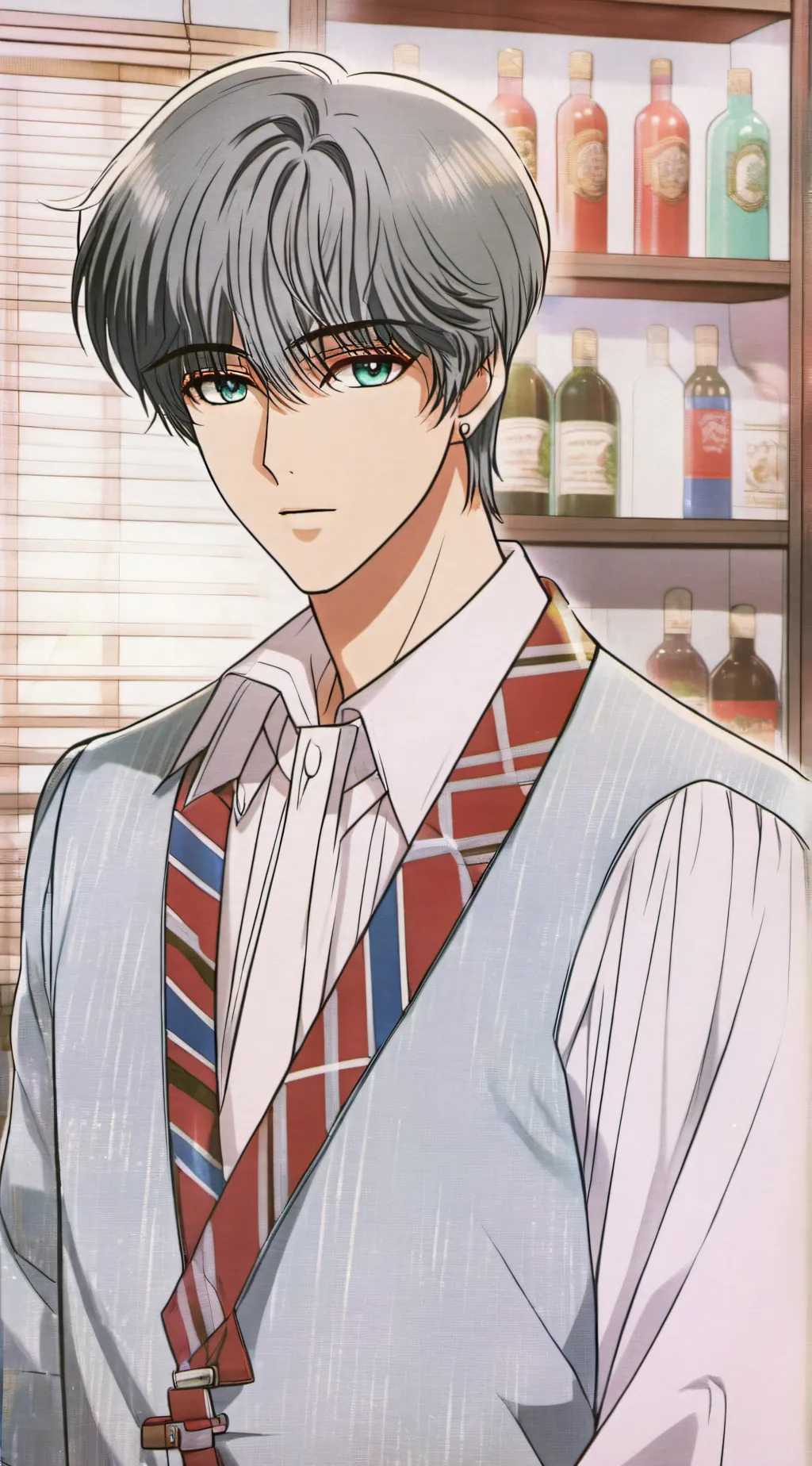 ai character: Justin  background