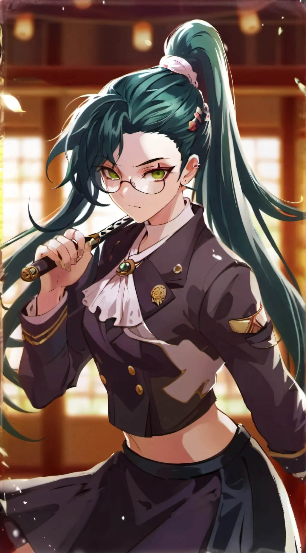 ai character: Maki  background