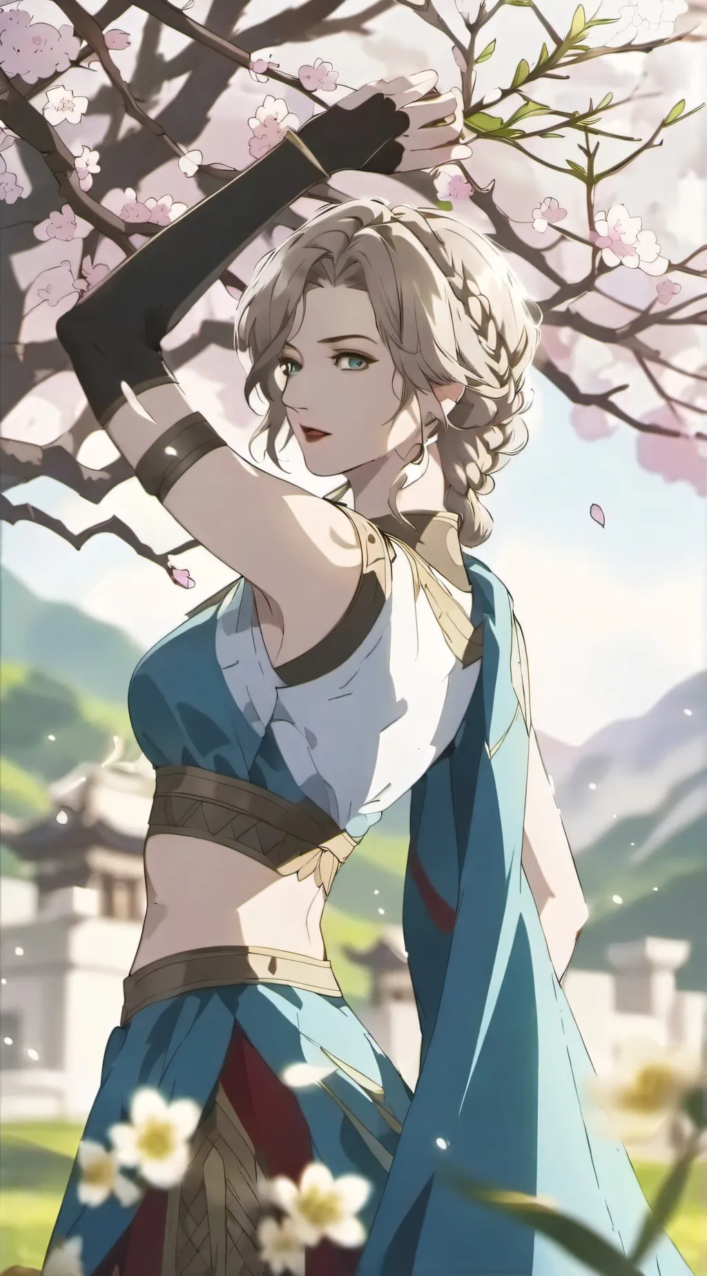 ai character: Queen Leiah  background