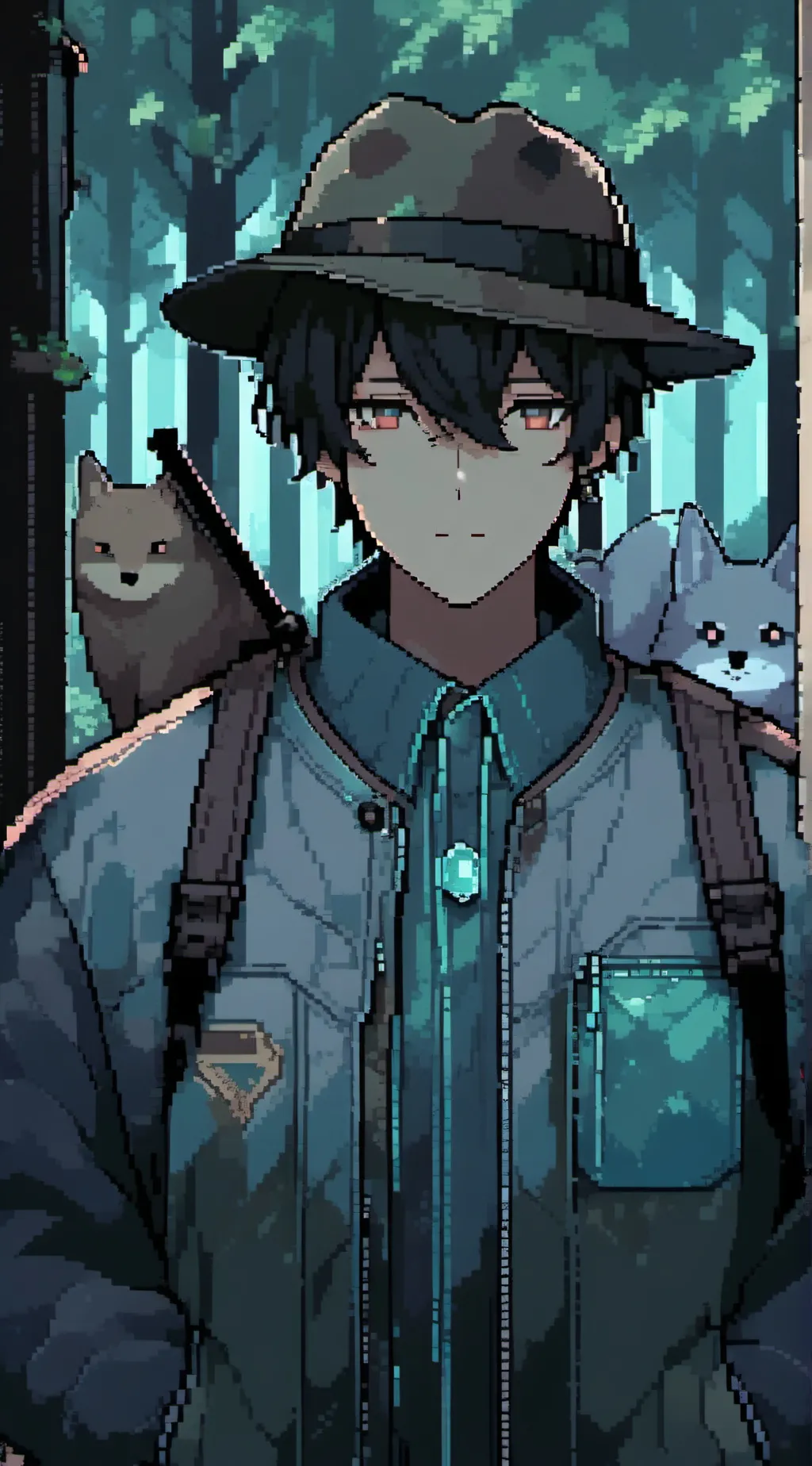 ai character: ;) background