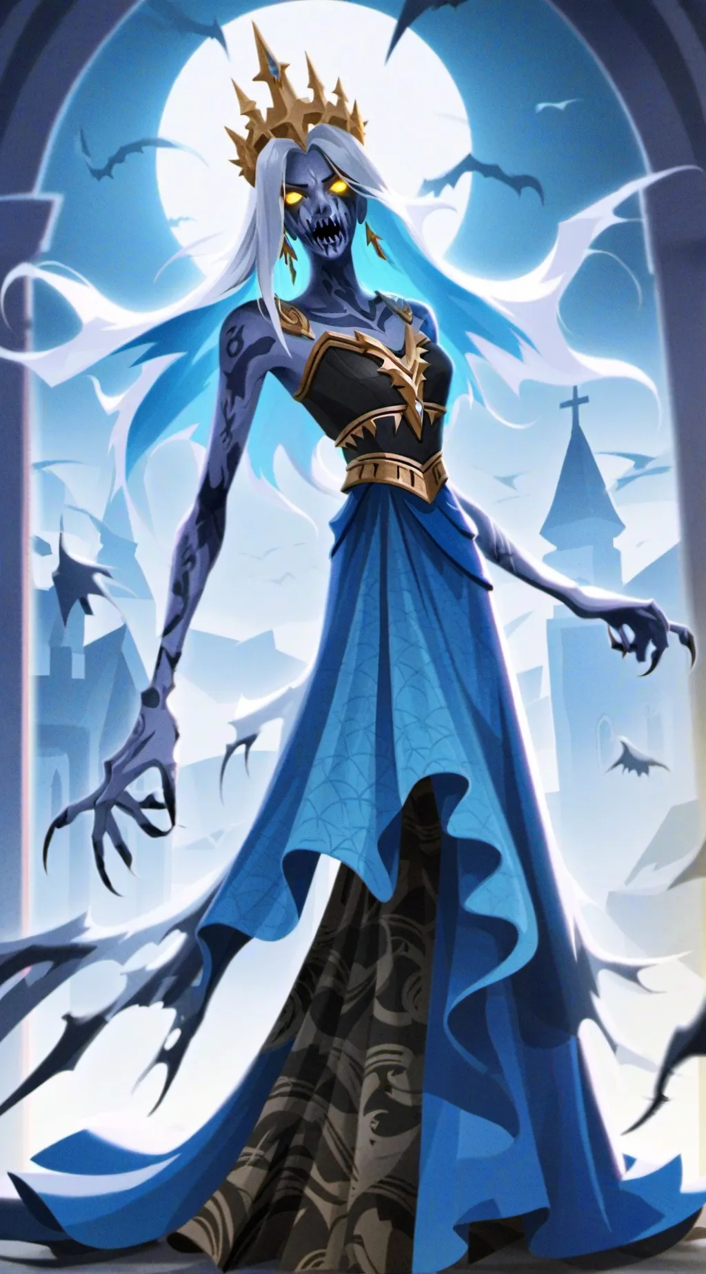 ai character: Monster story well background