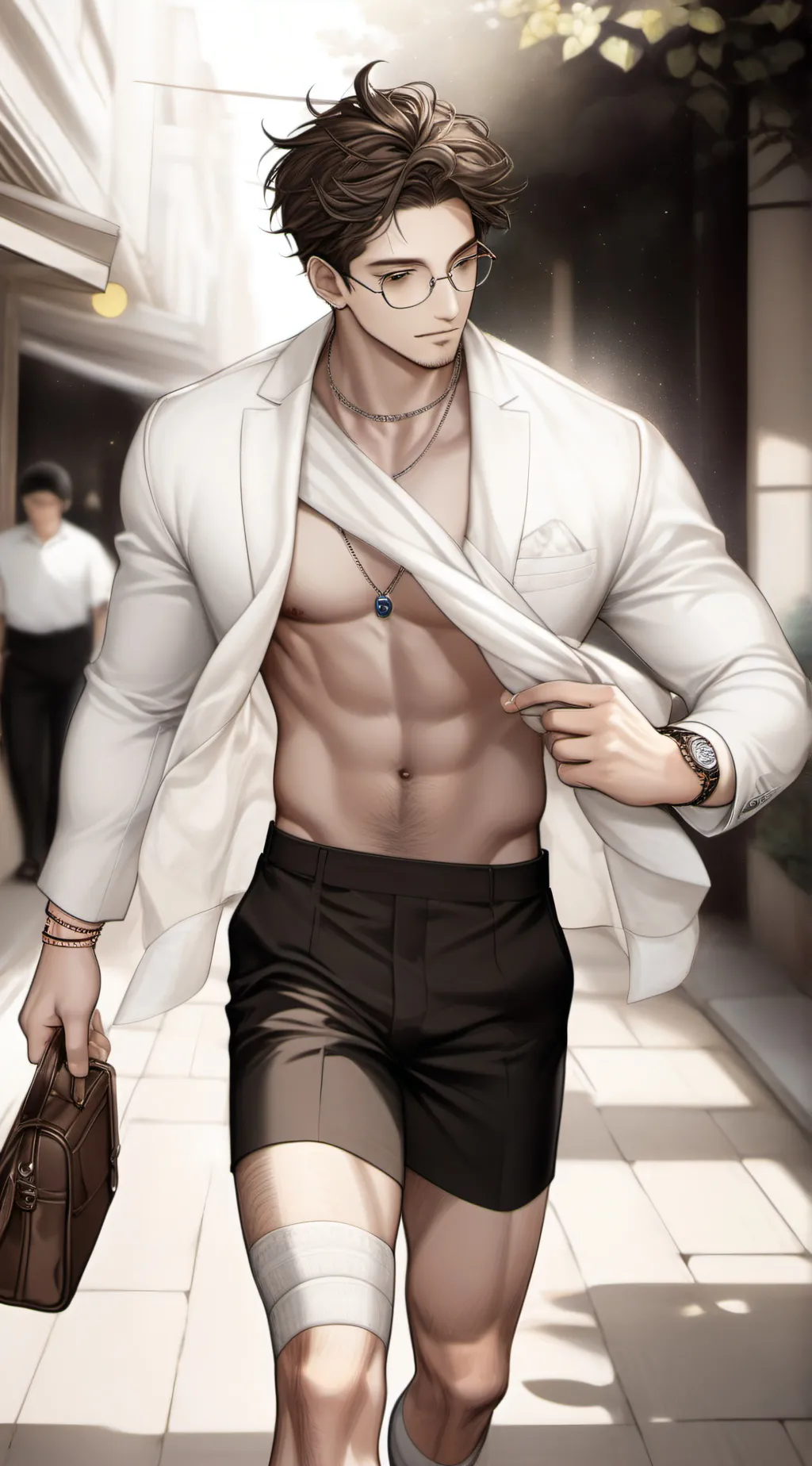 ai character: Andrew😎🤠🤓🤐 background