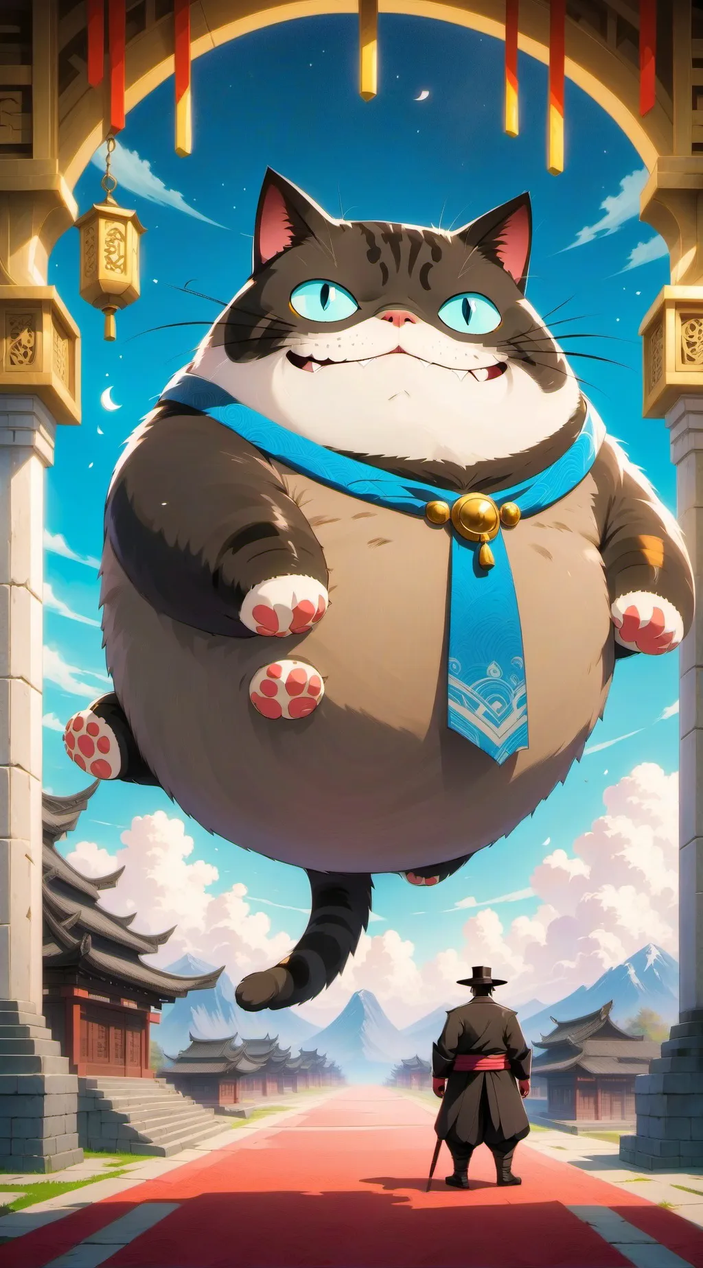 ai character: Some fat cat background