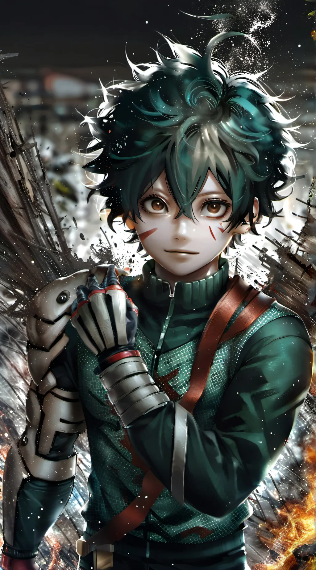 ai character: MHA Wolf vs Bunny! background