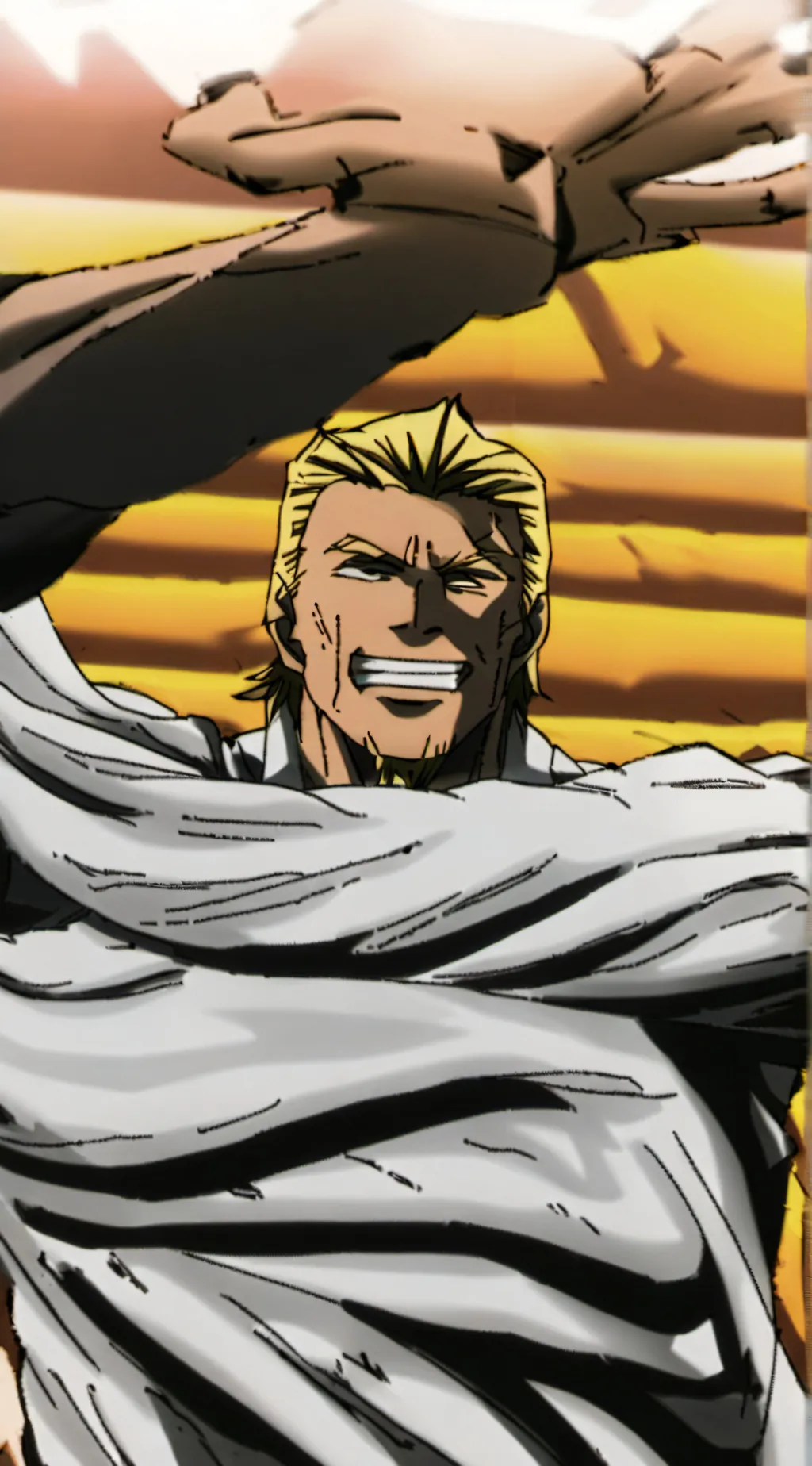 ai character: All might  background