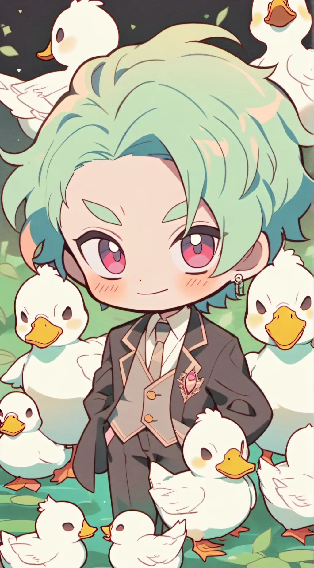 ai character: abusive radioApple background