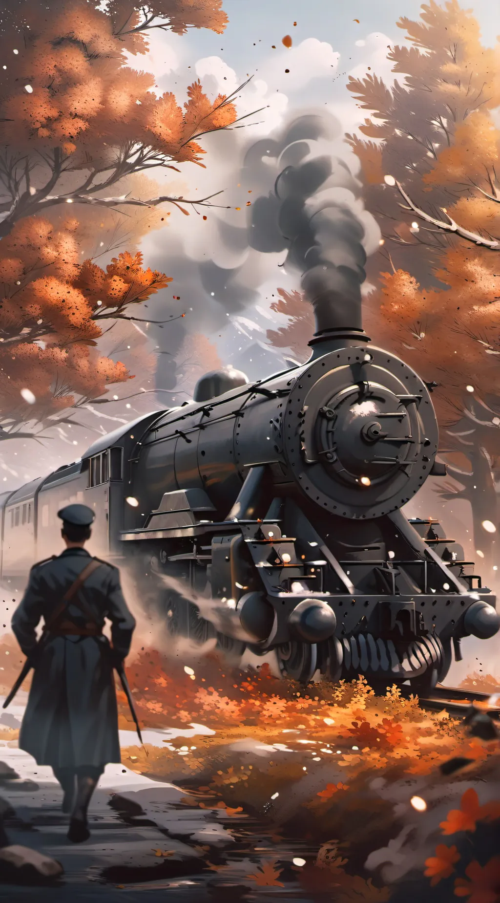 ai character: Ww2 armored train  background