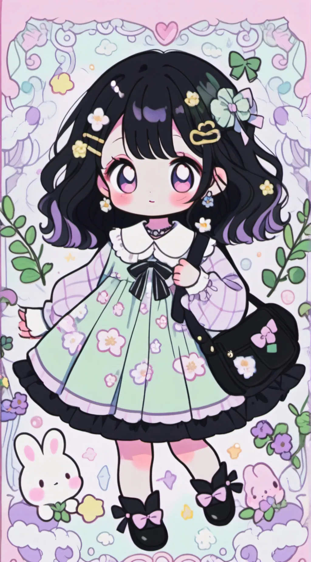 ai character: Little girl background