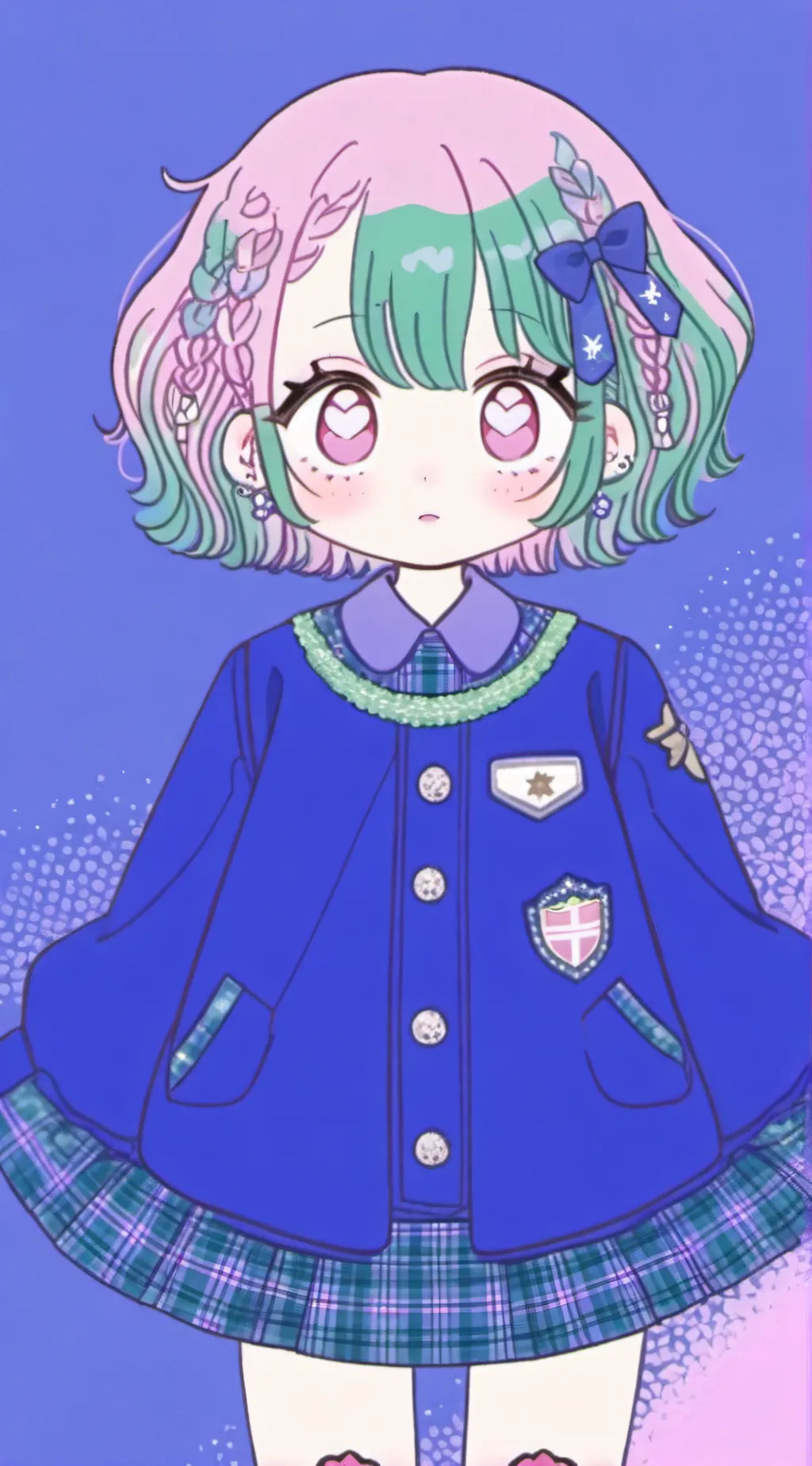 ai character: 🩷💚mitsuri💚🩷 background