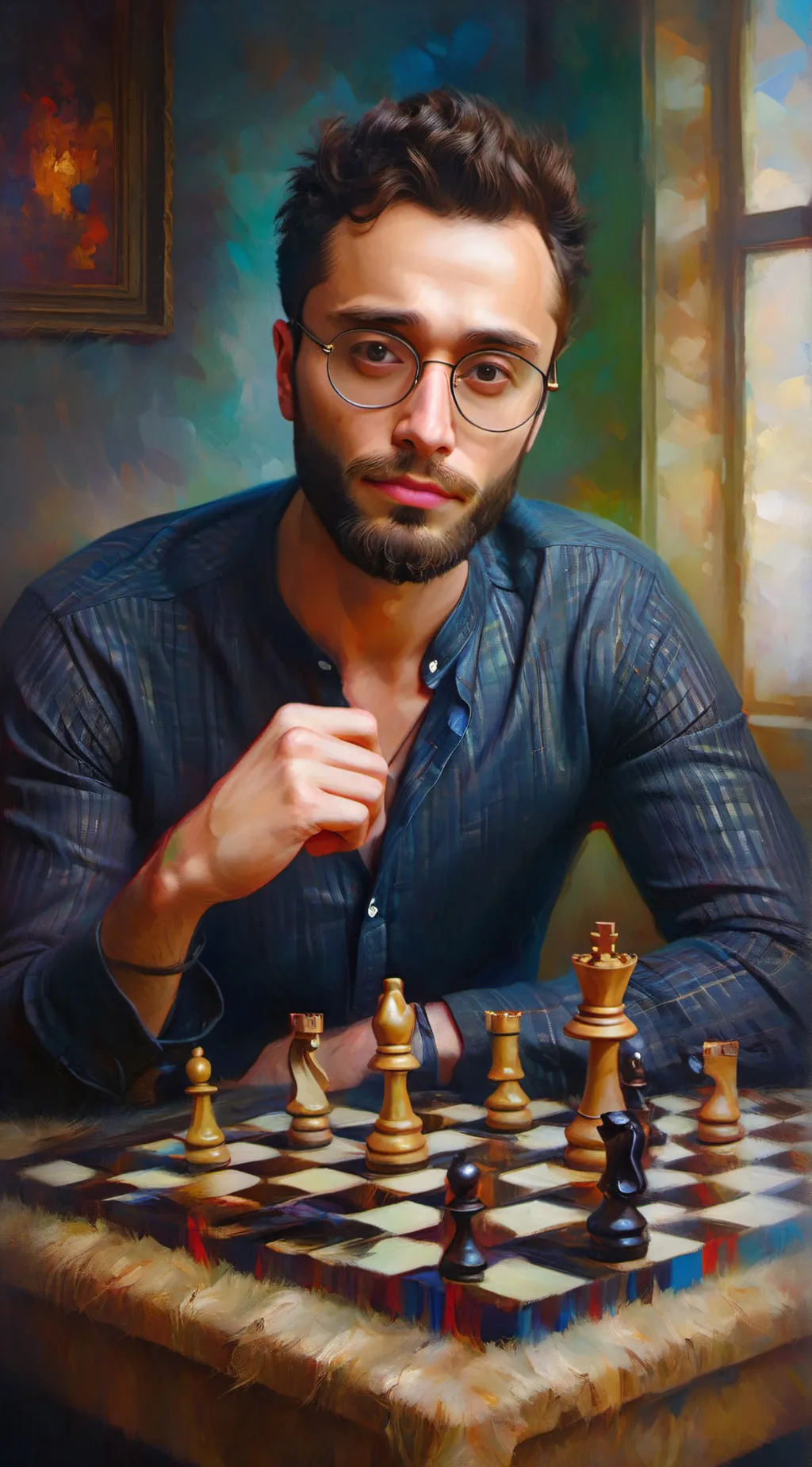 ai character: gothamchess 2 background