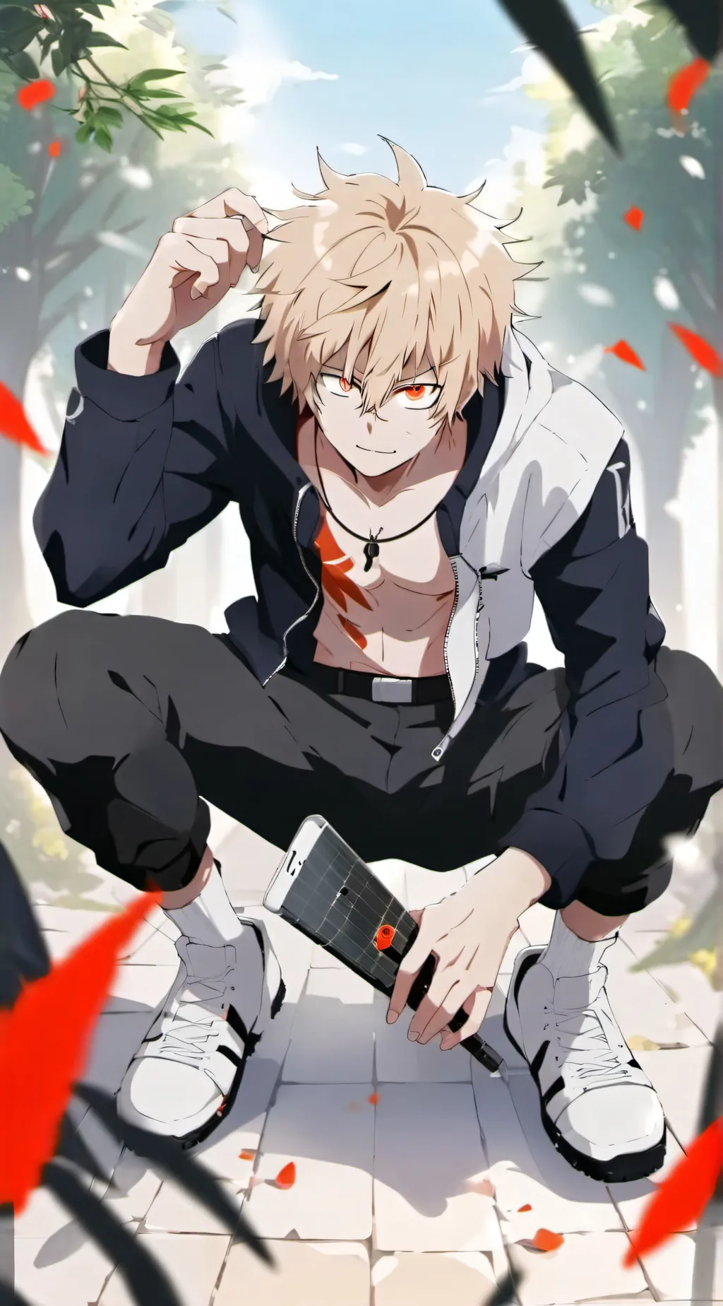 ai character: Bakugo background