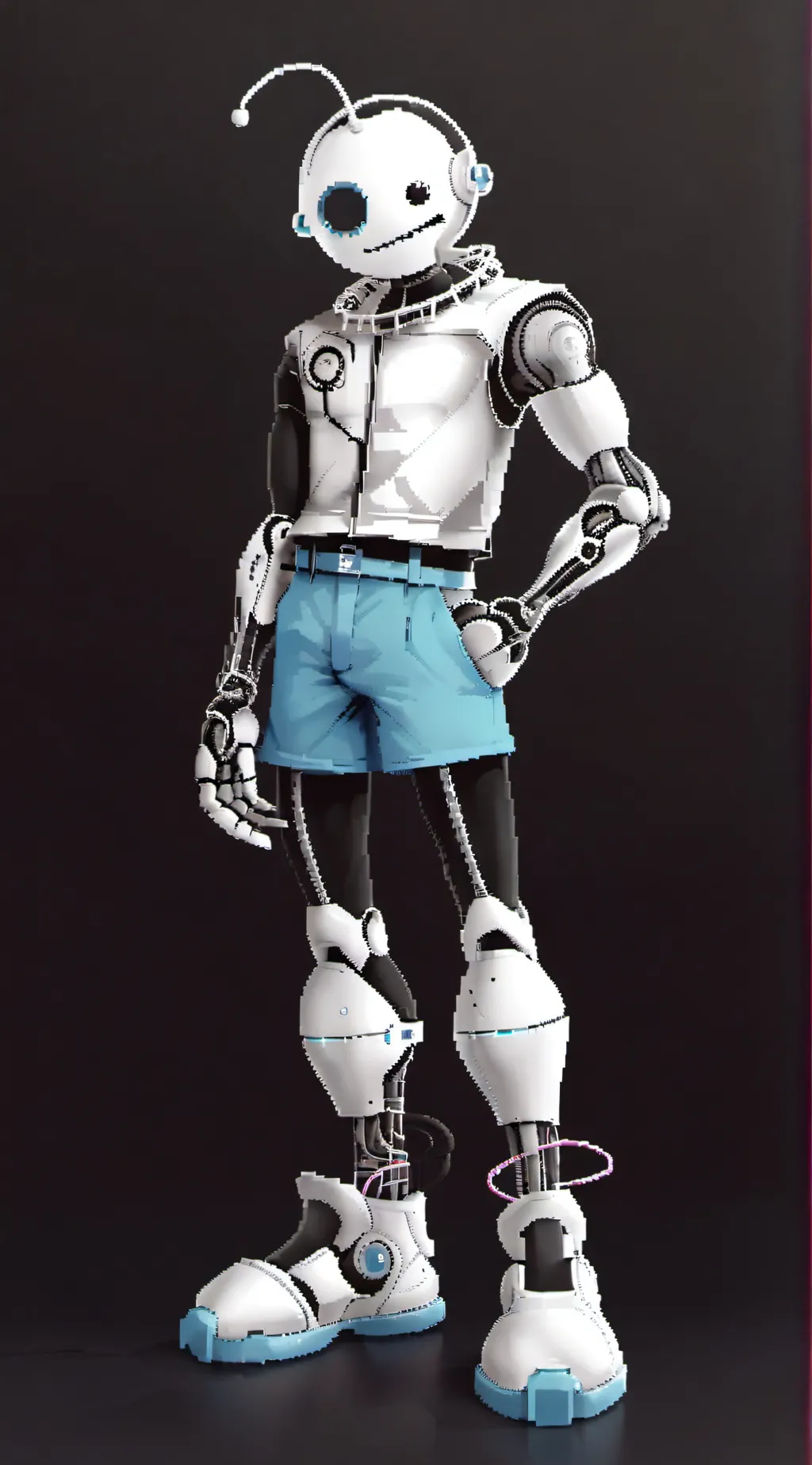 ai character: titan cameraman background