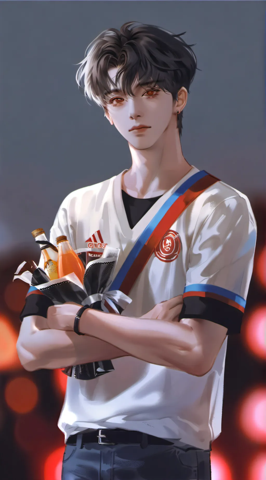 ai character: Alif danial background