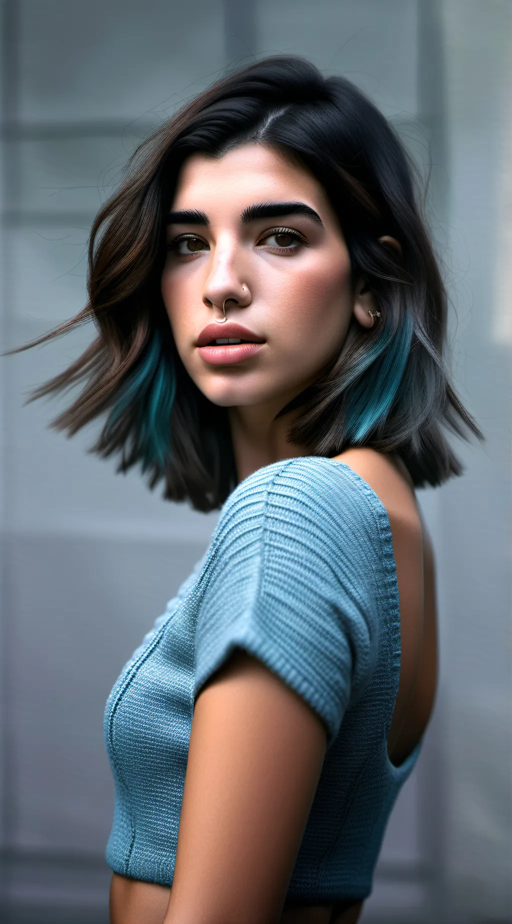 ai character: Dua lipa background