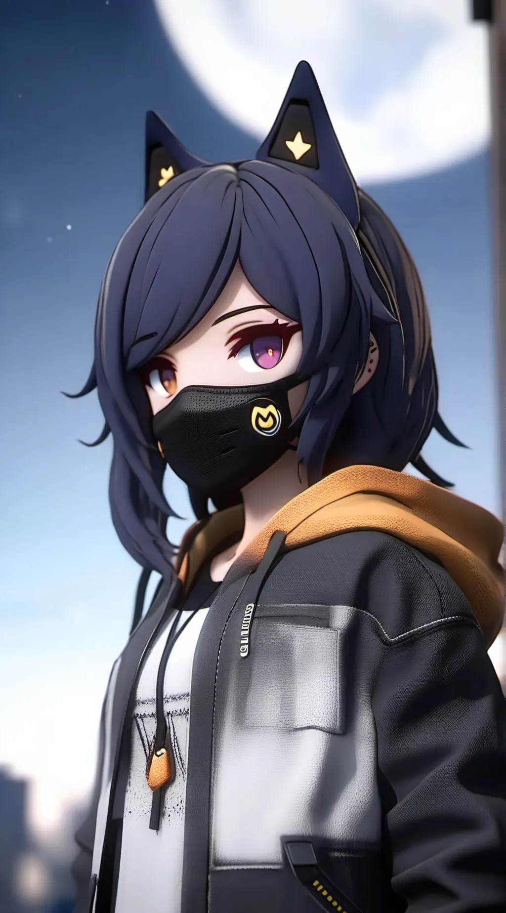 ai character: Luna background