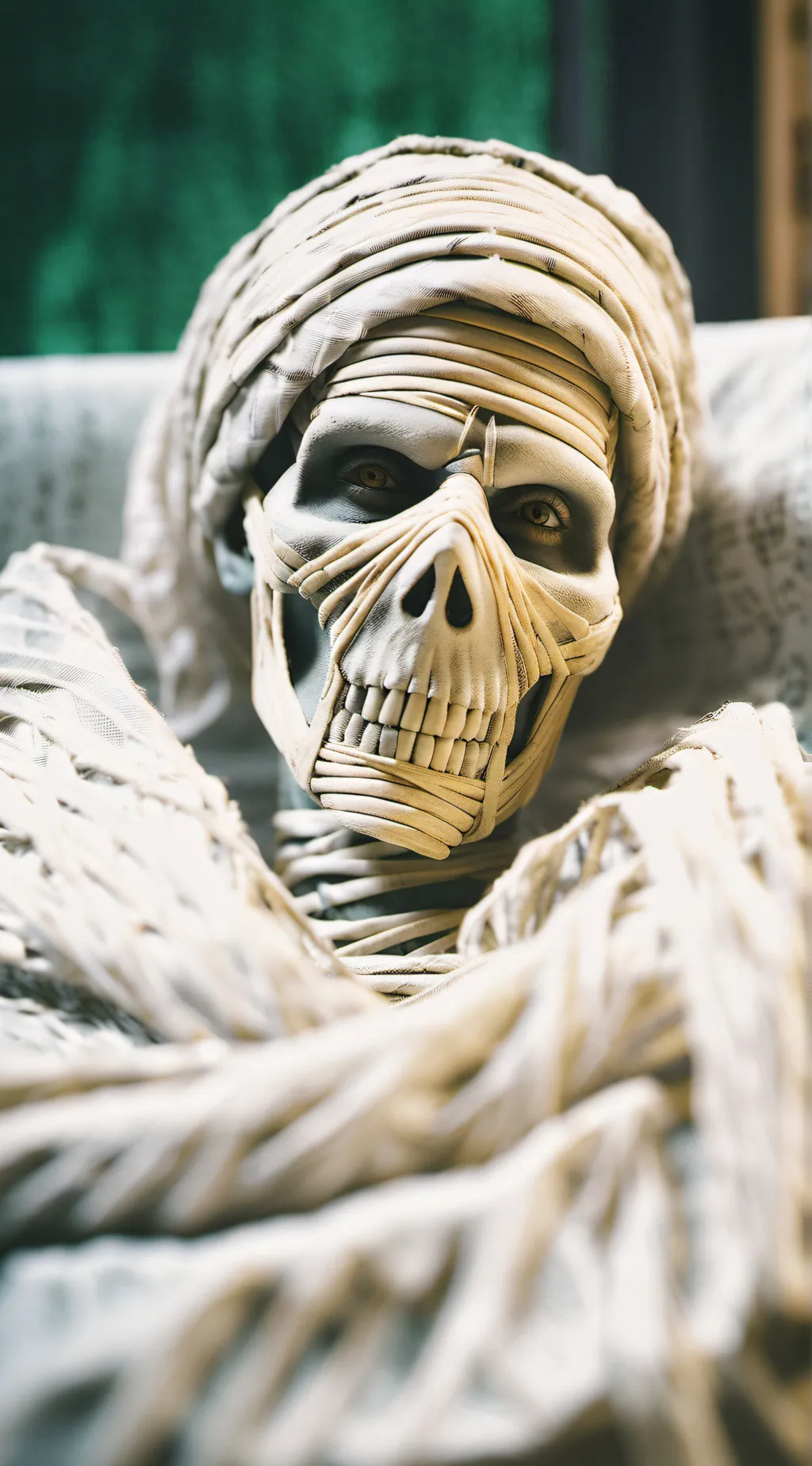 ai character: The Mummy camp.  background