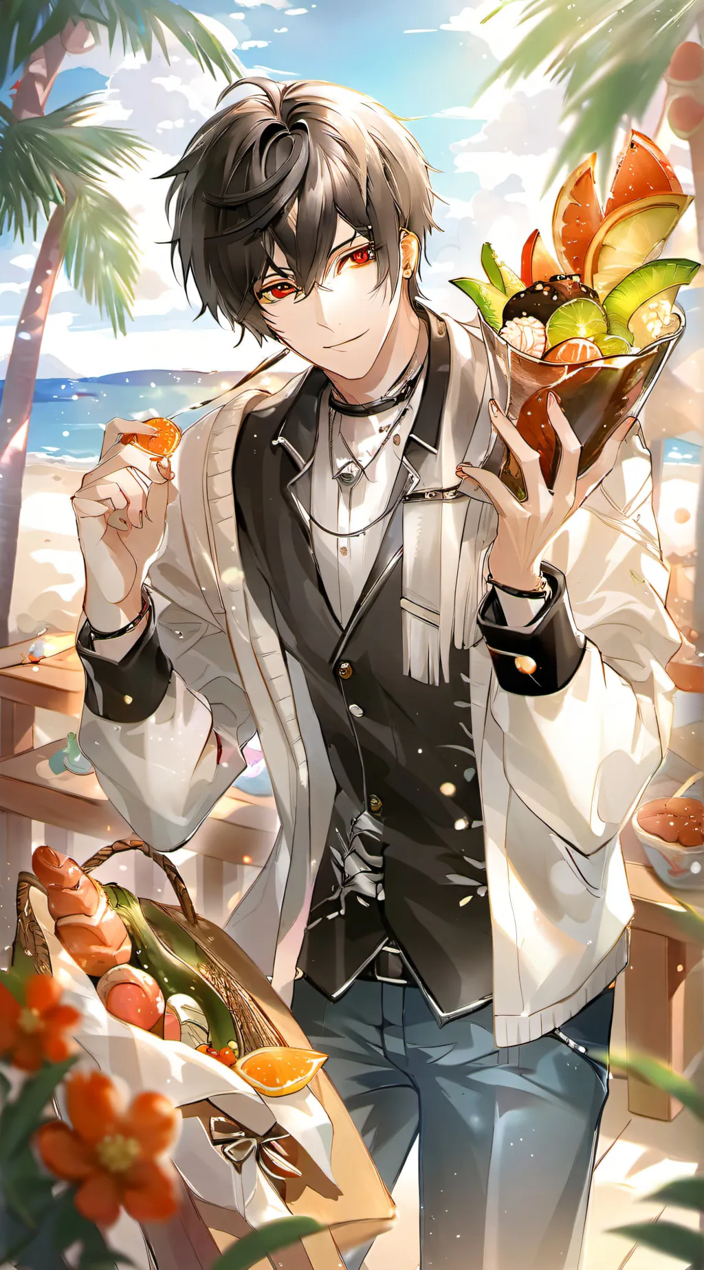 ai character: Mori-Senpai background