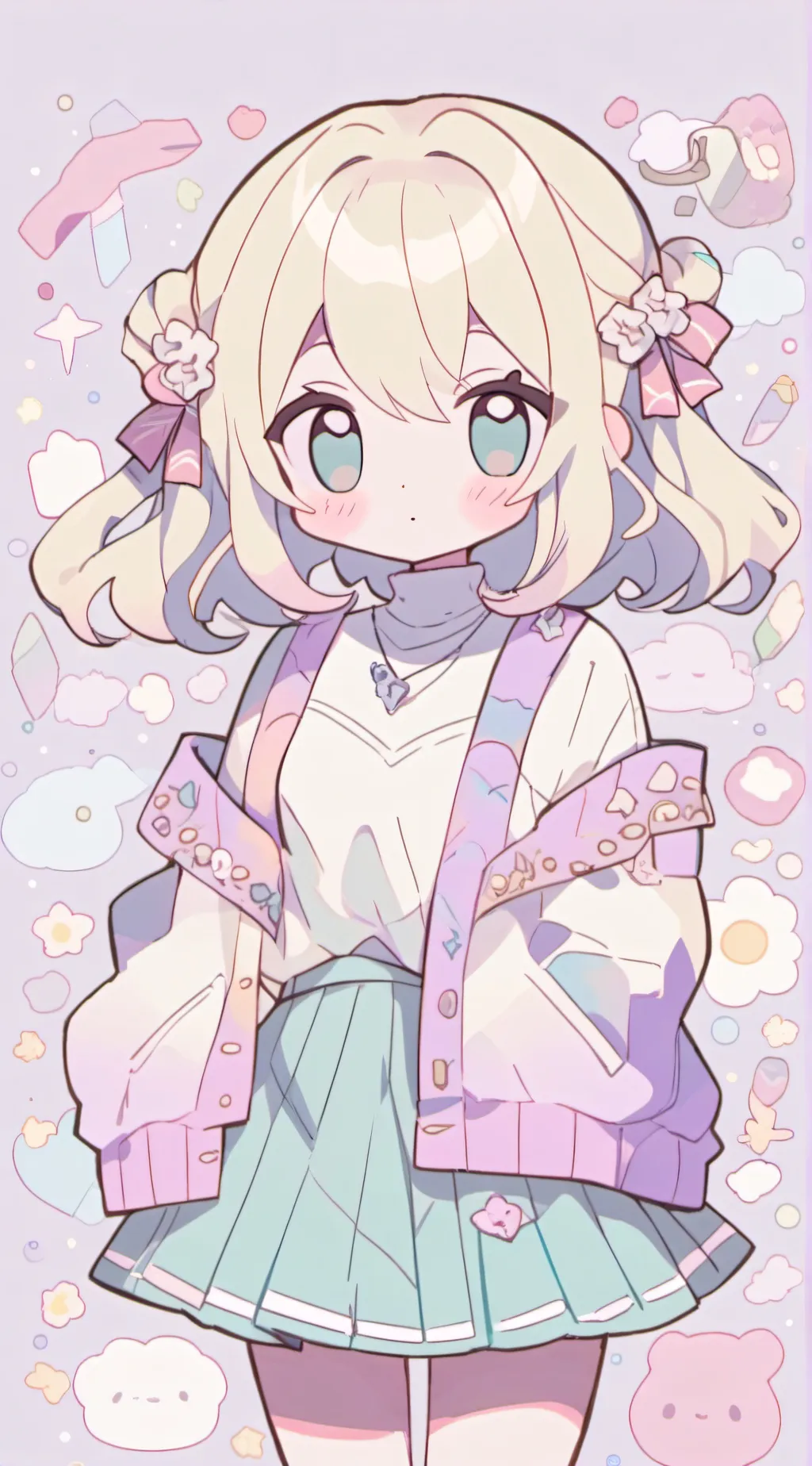 ai character: ○•°☆•°○ Lily background