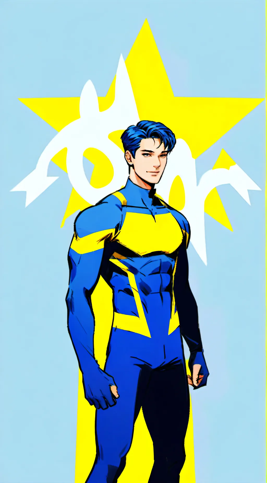 ai character: BLASTMAN background