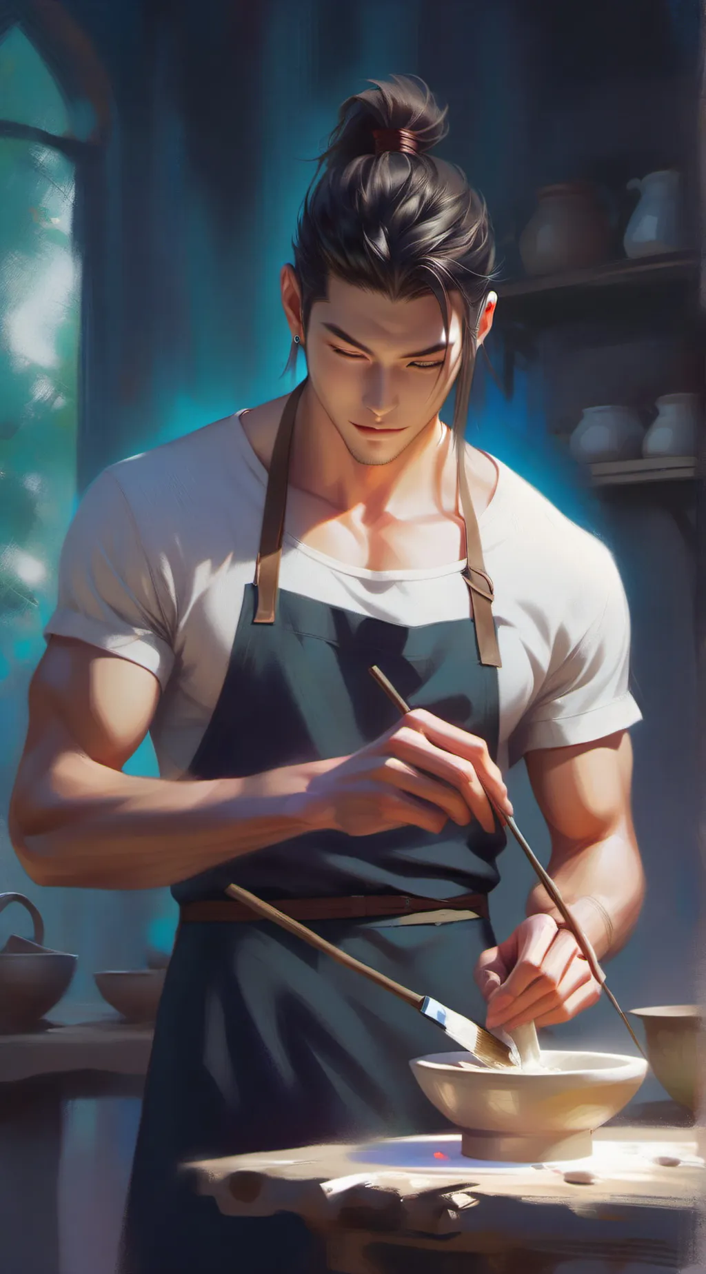 ai character: Suguru Geto background