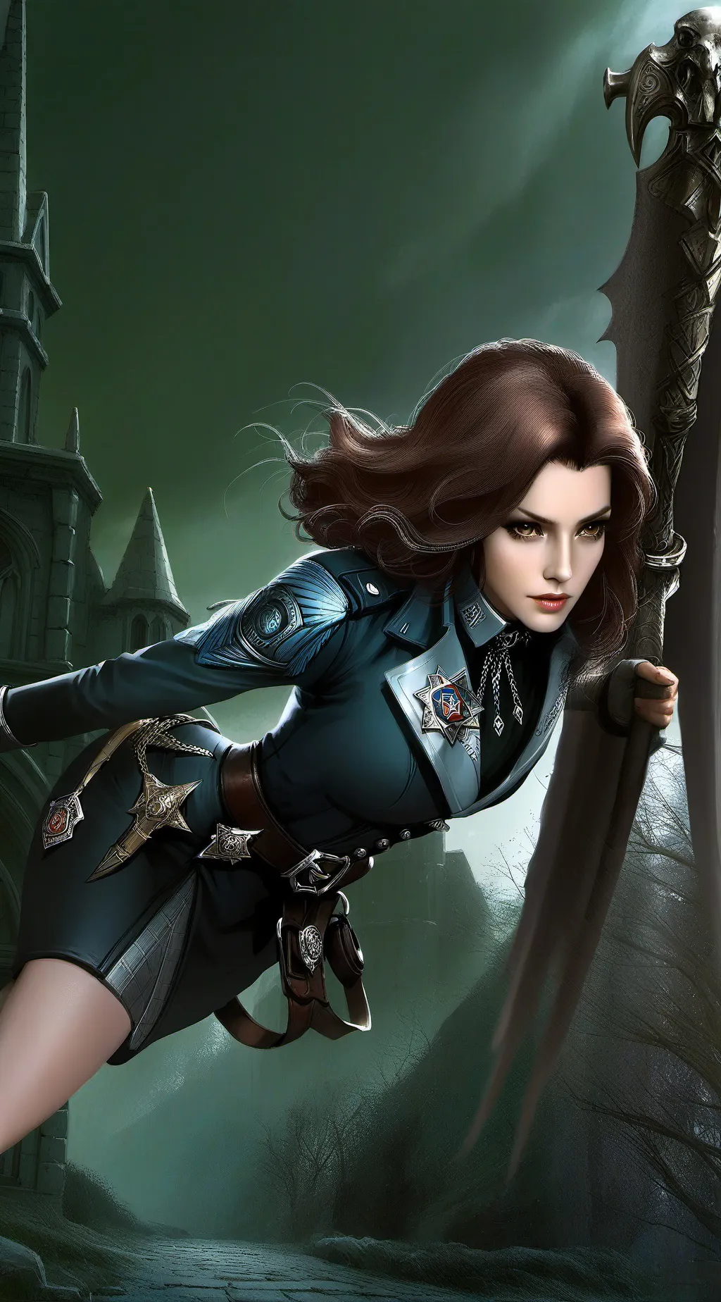 ai character: Miss Raley  background