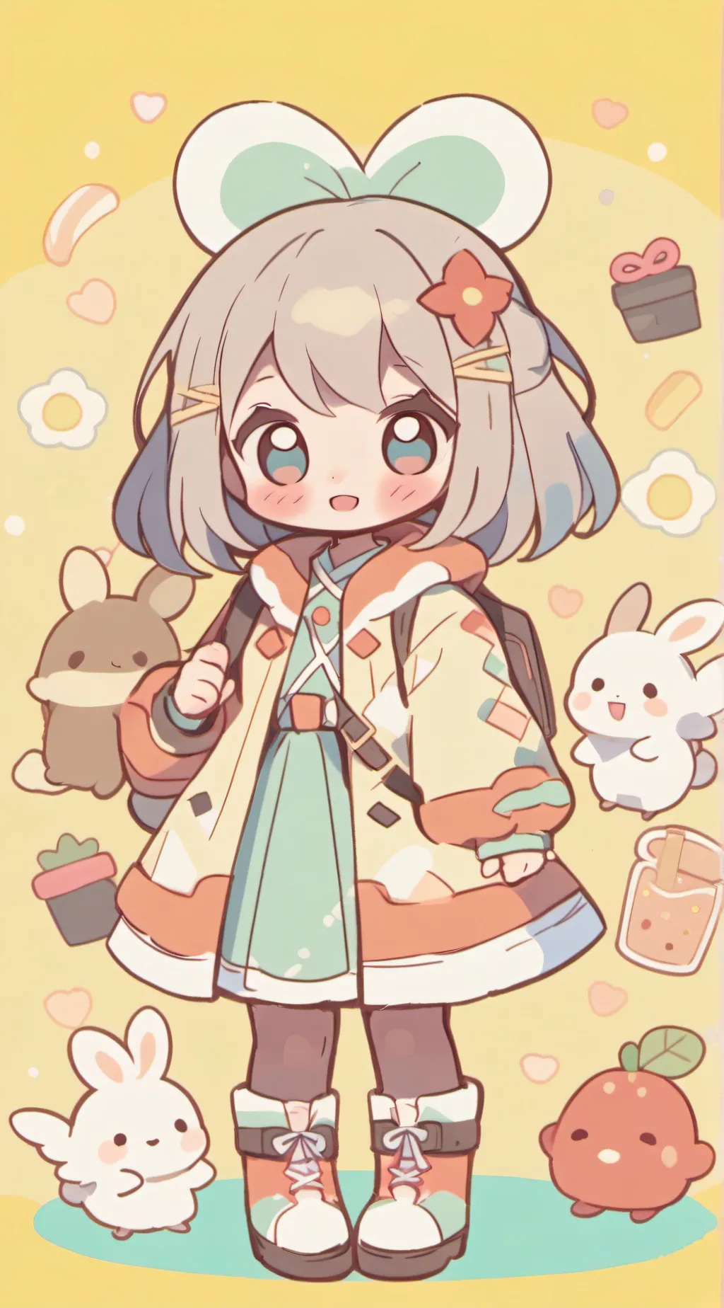 ai character: mini mia  background