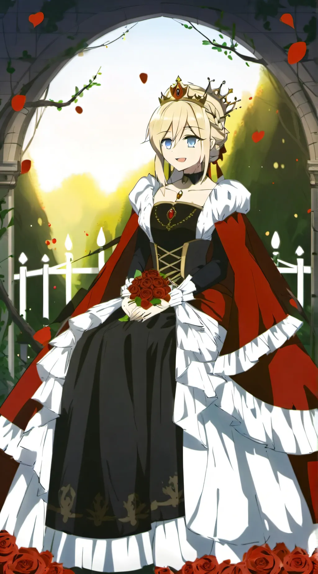 ai character: Rose background