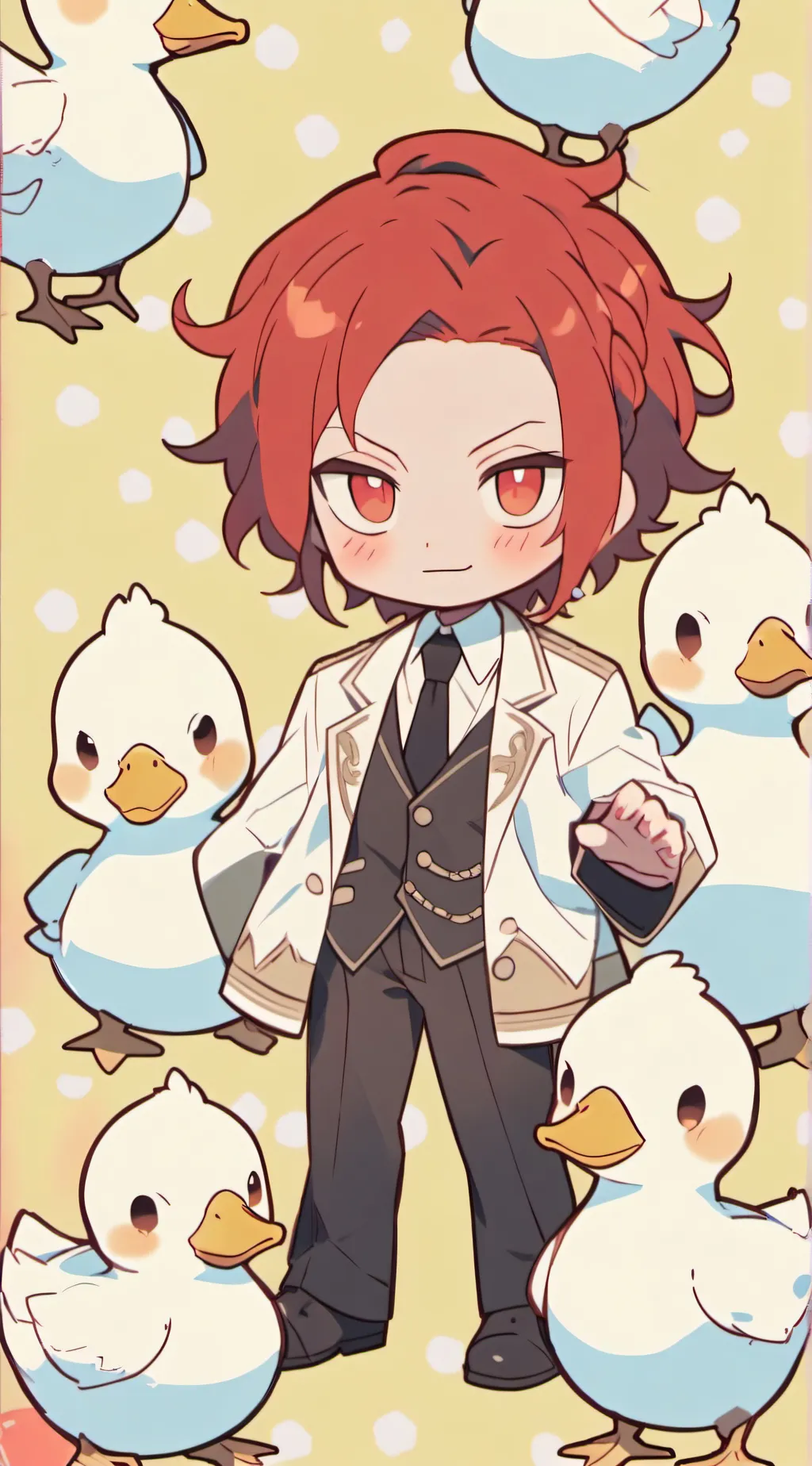 ai character: radioapple background