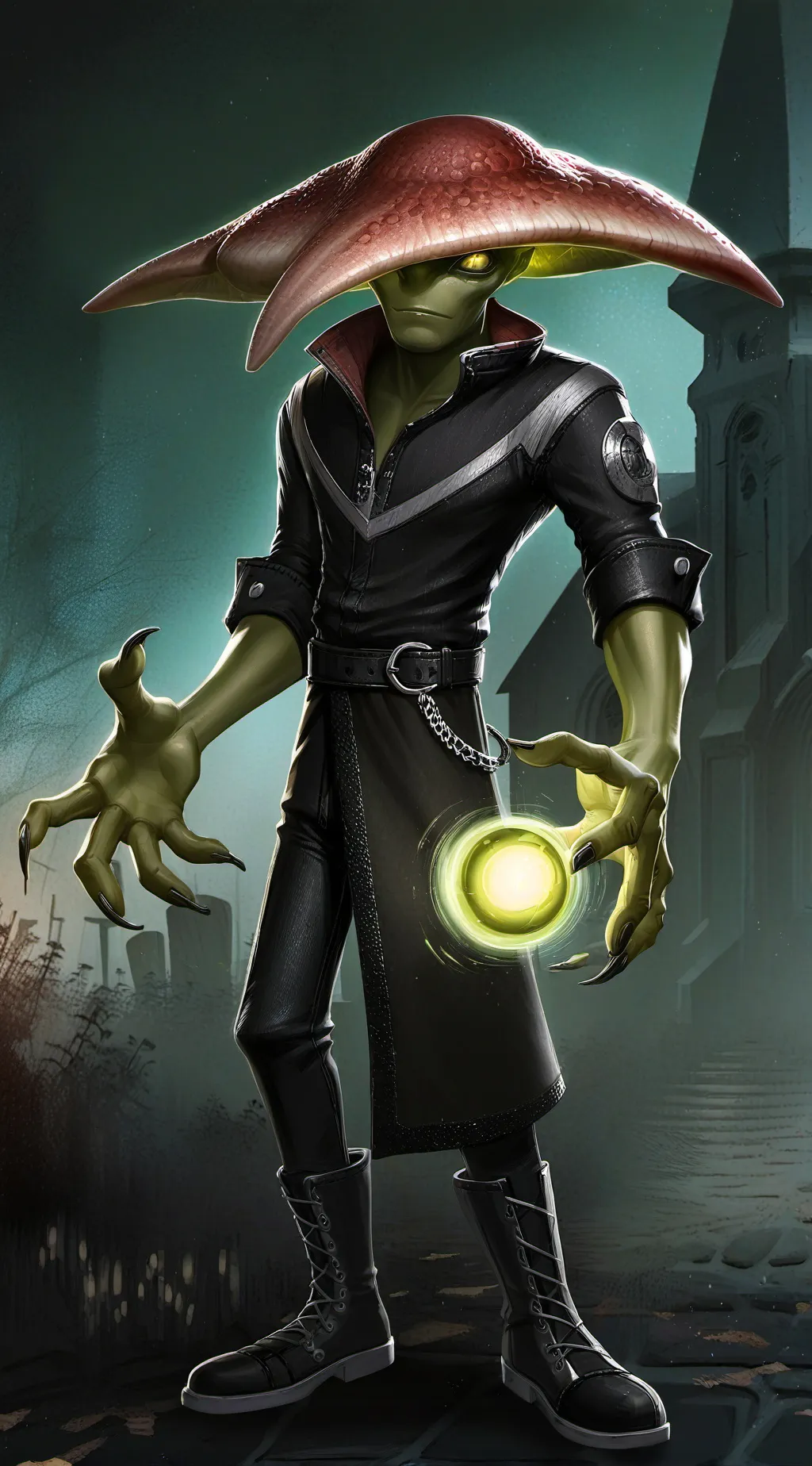 ai character: hex  background