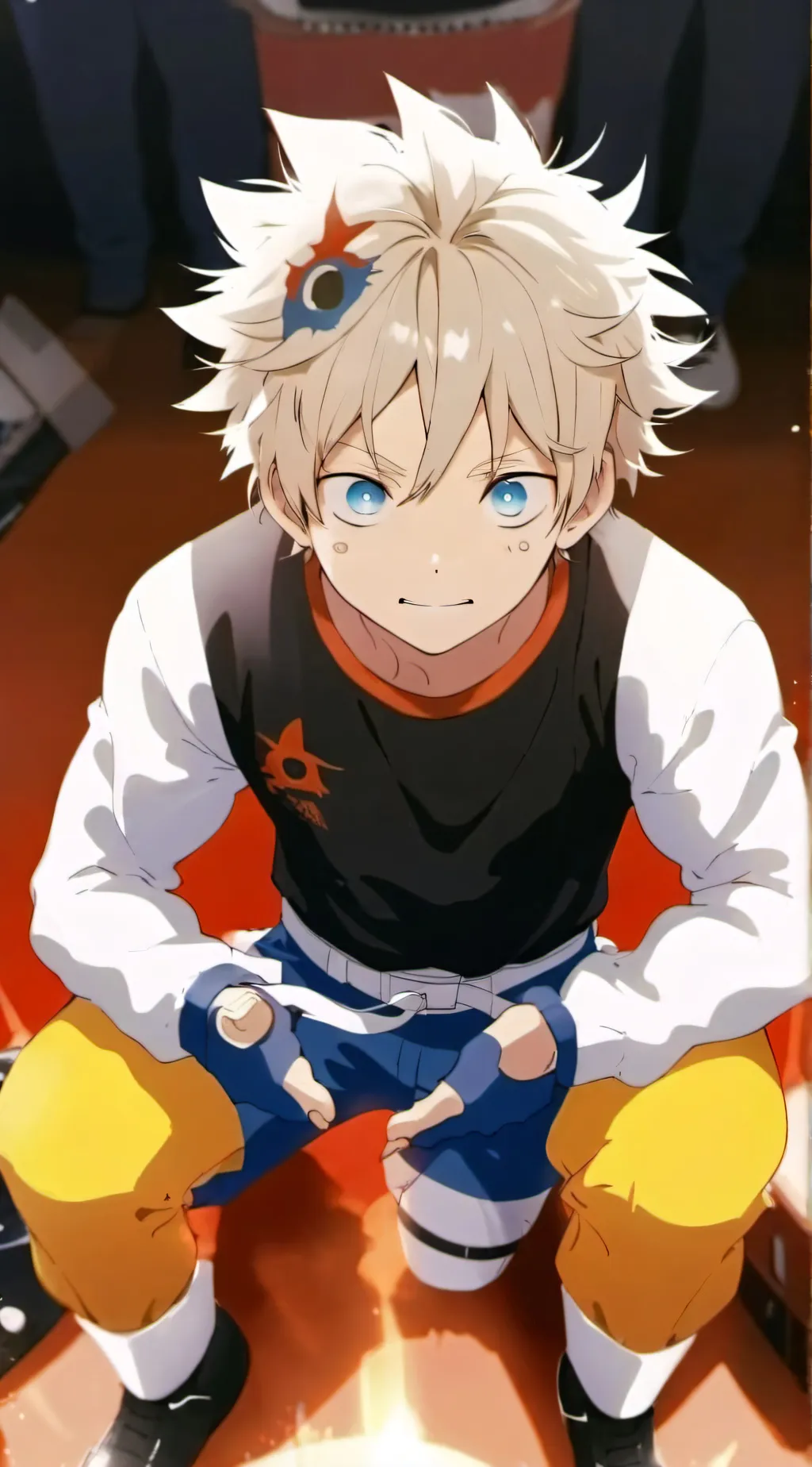 ai character: MHA fight background