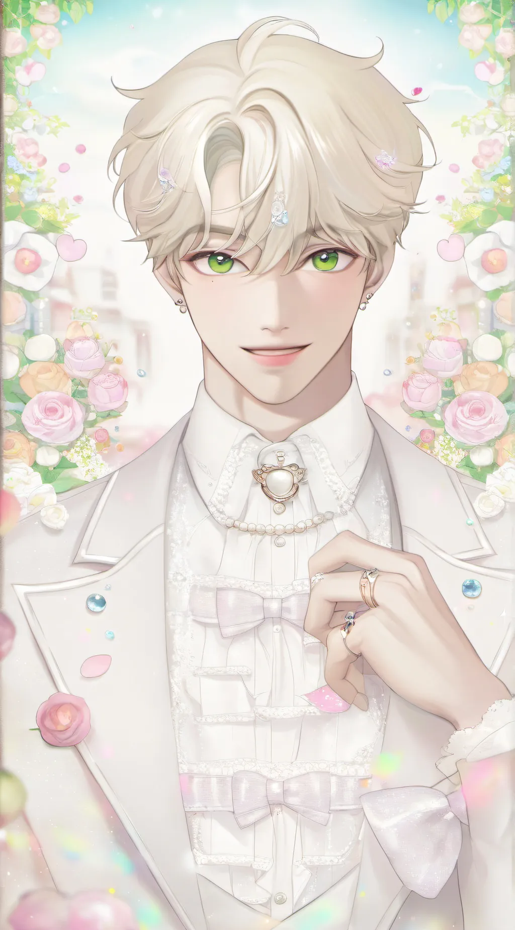 ai character: Random post background