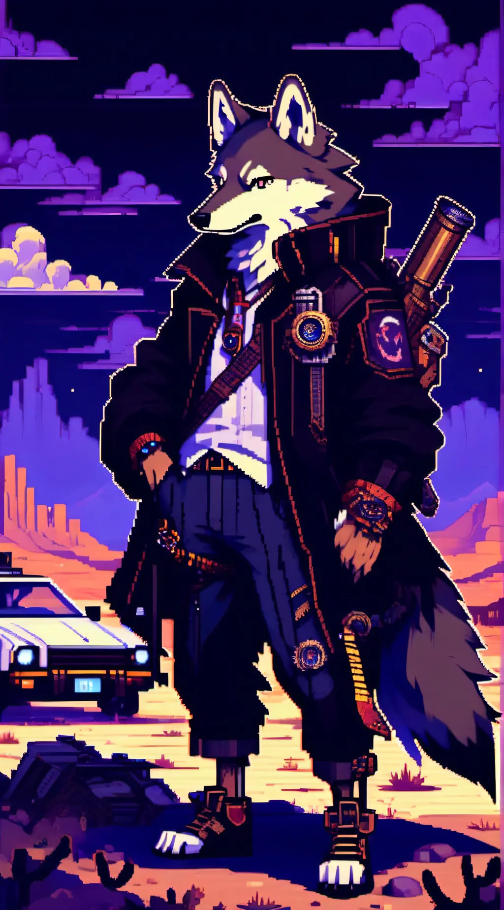 ai character: Arnold  background