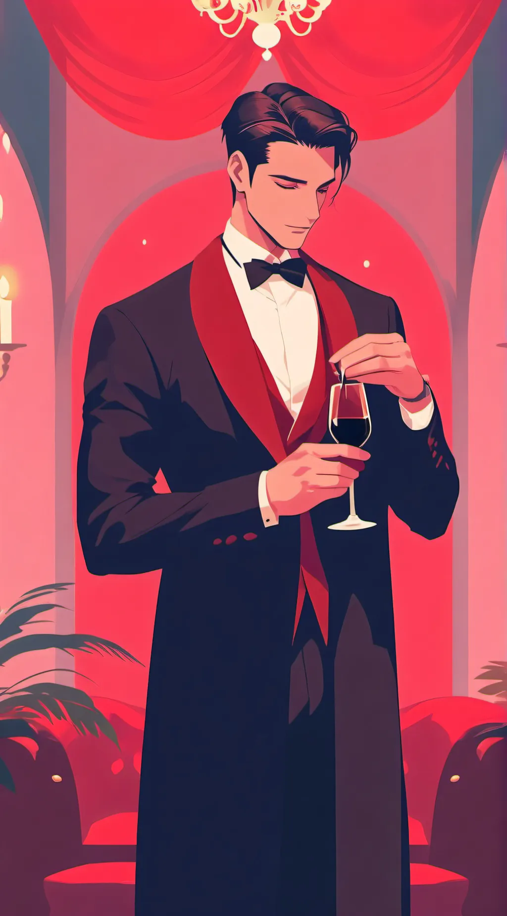 ai character: ╭┈•Rynn B.🍷 background