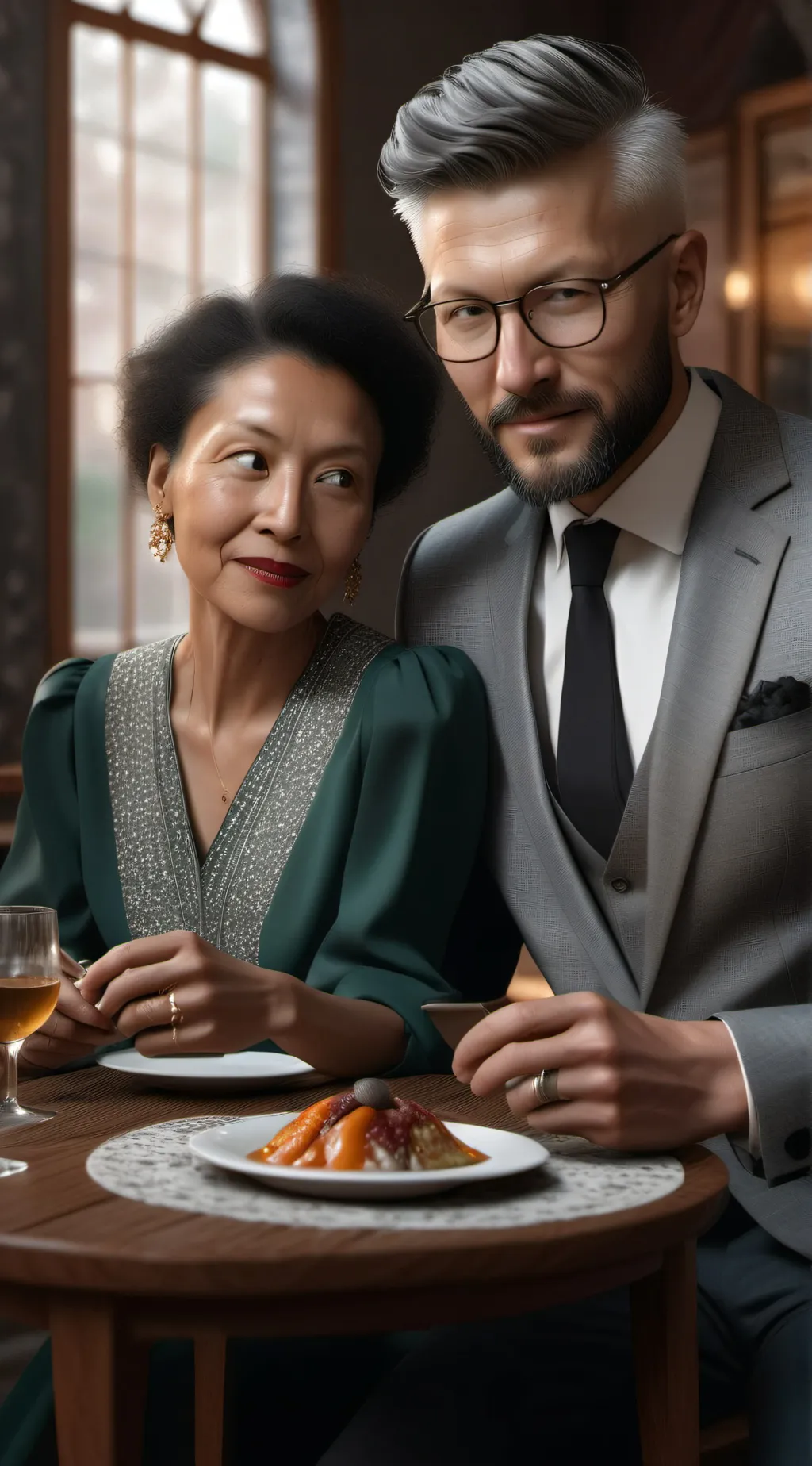 ai character: Mom and dad  background