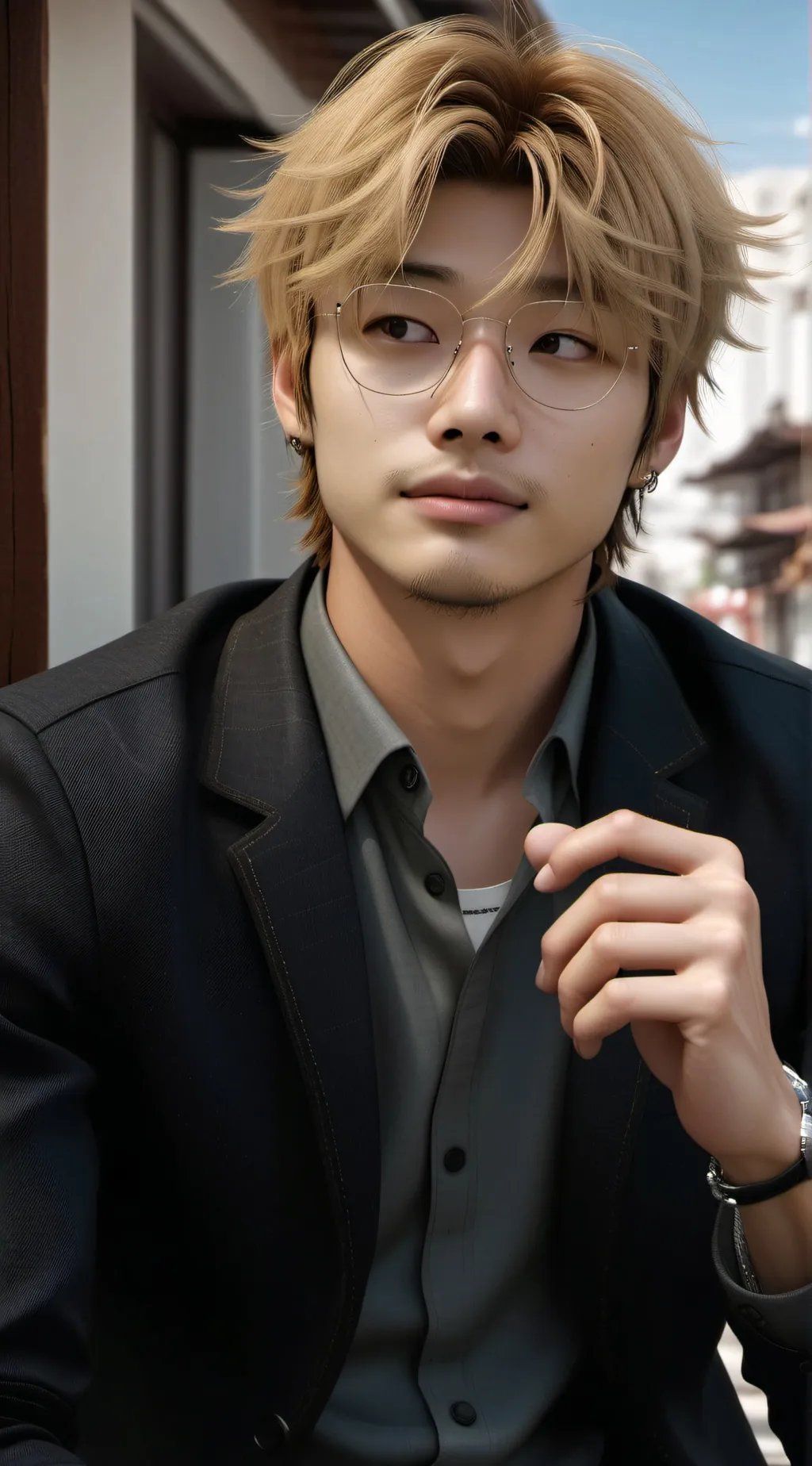 ai character: Daehyun  background