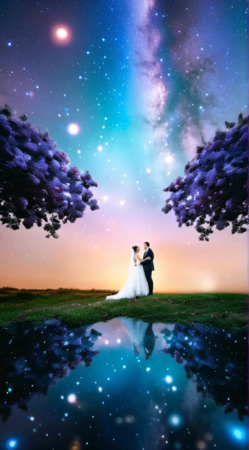 ai character: HH (wedding)  background