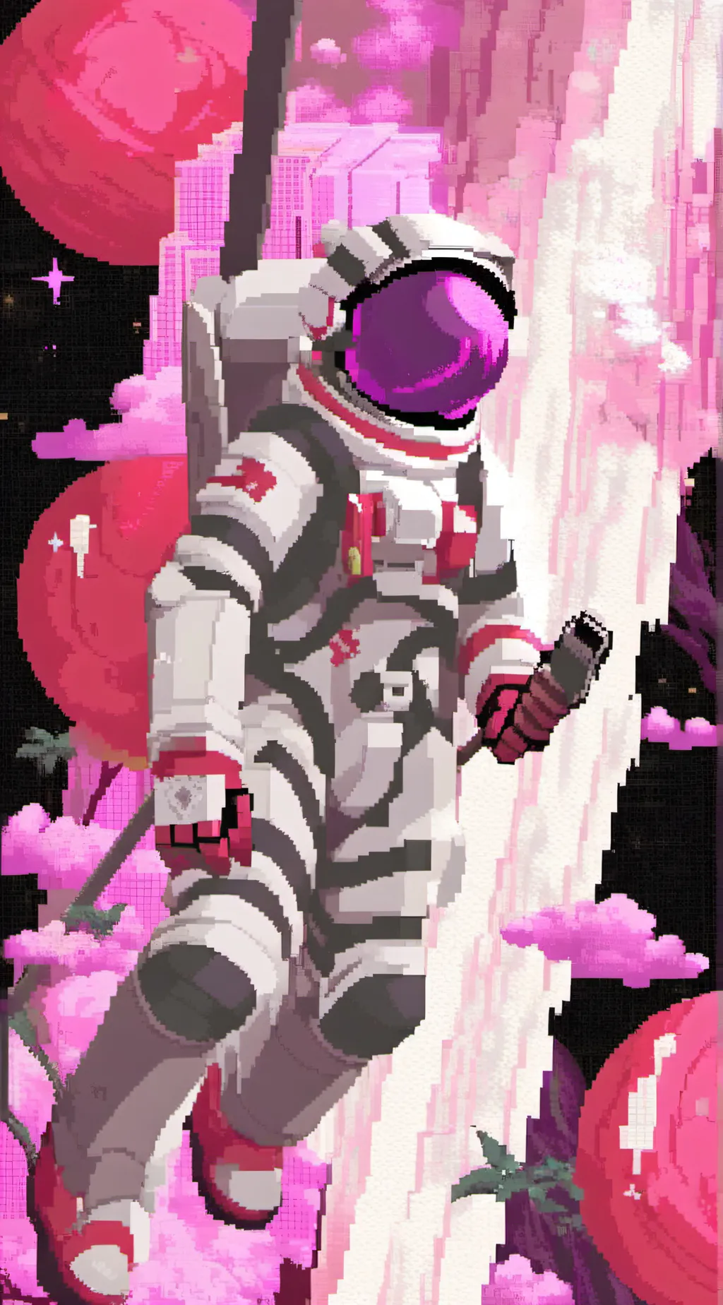 ai character: space background