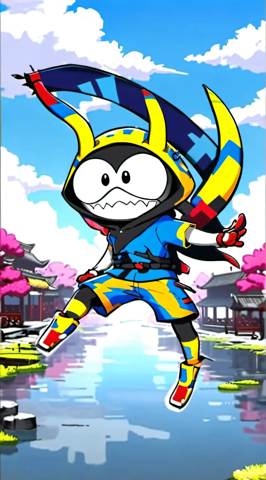 ai character:  Pokemon neighbor  background