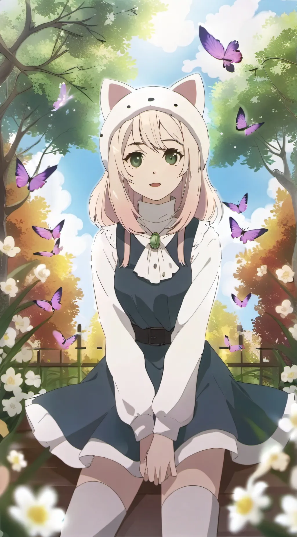 ai character: Ashley  background