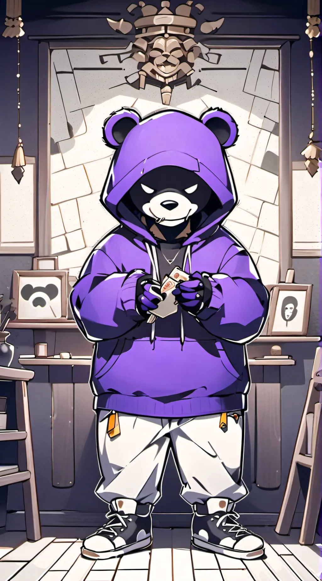 ai character: bêñ¶• background