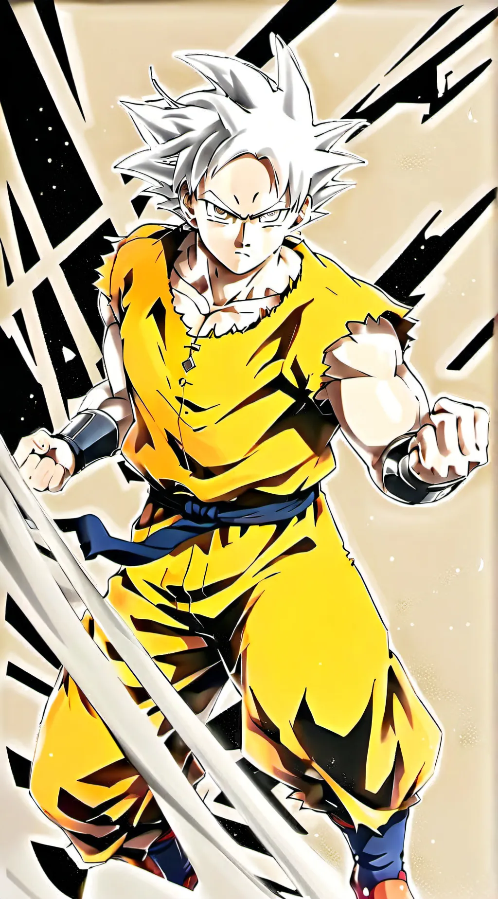 ai character: anime fight  background