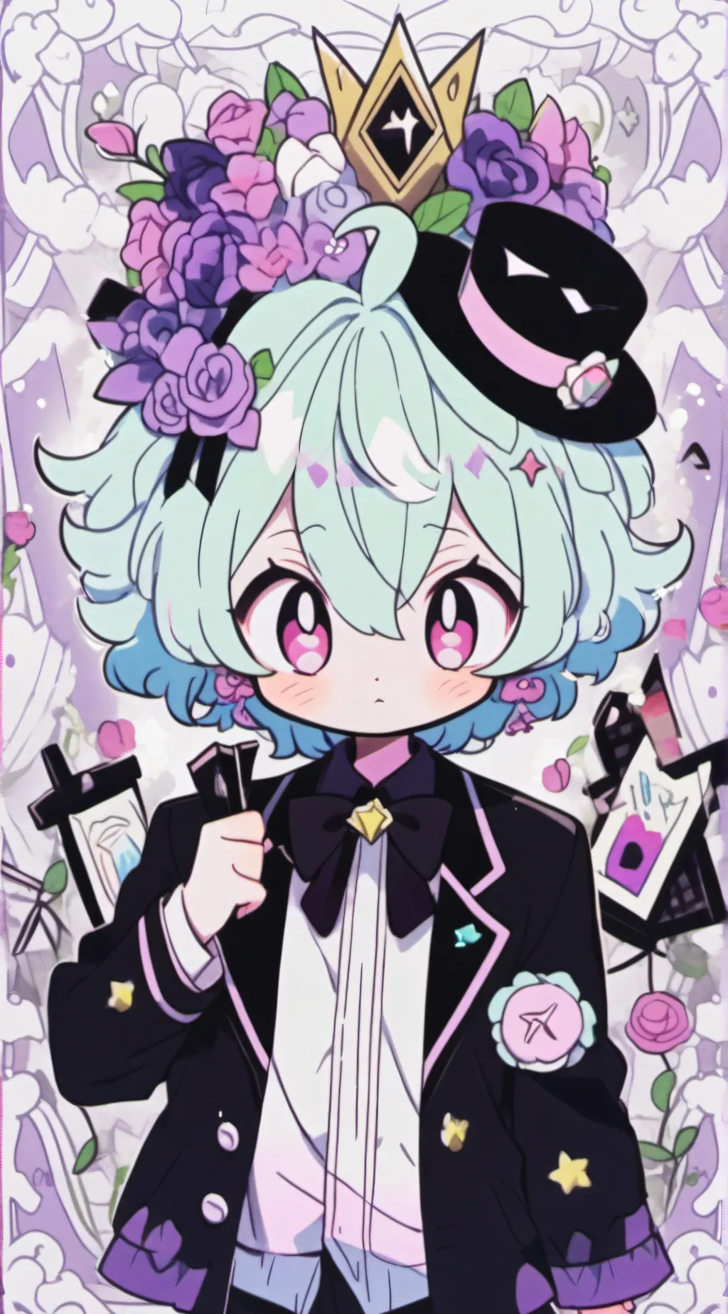 ai character: Vox hazbin hotel background