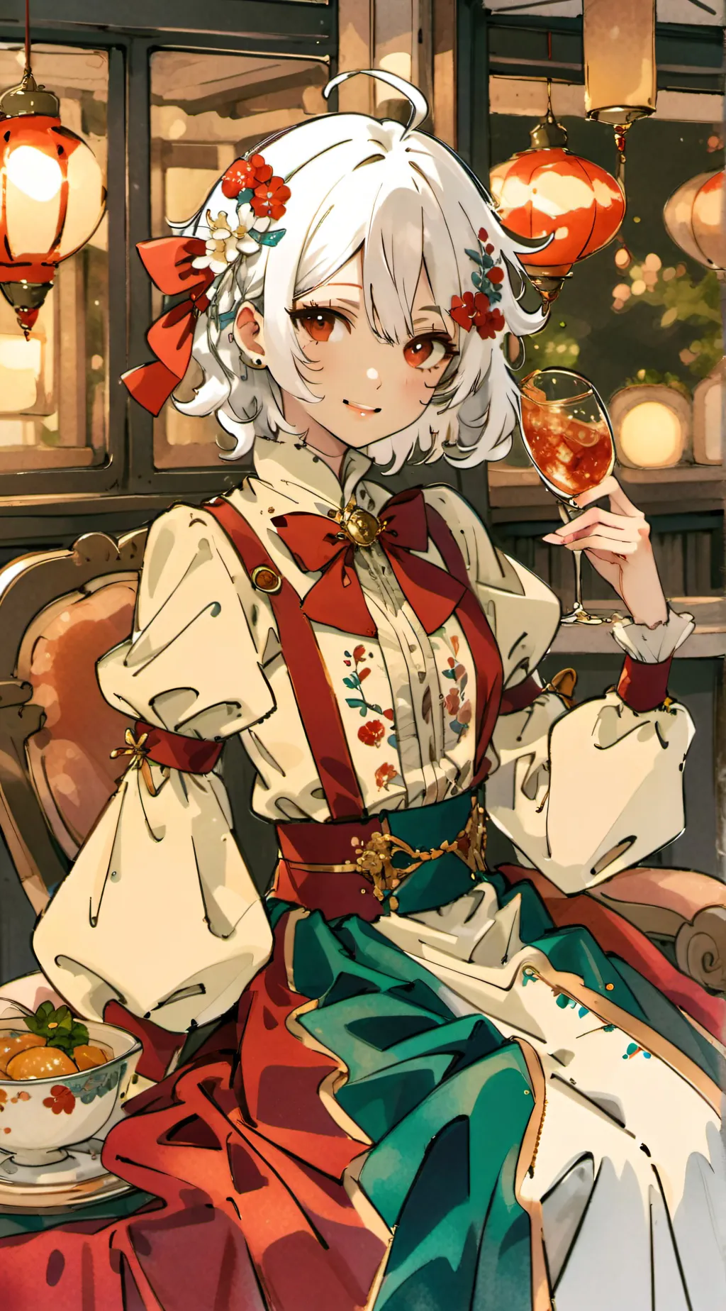 ai character: Rose💗 background