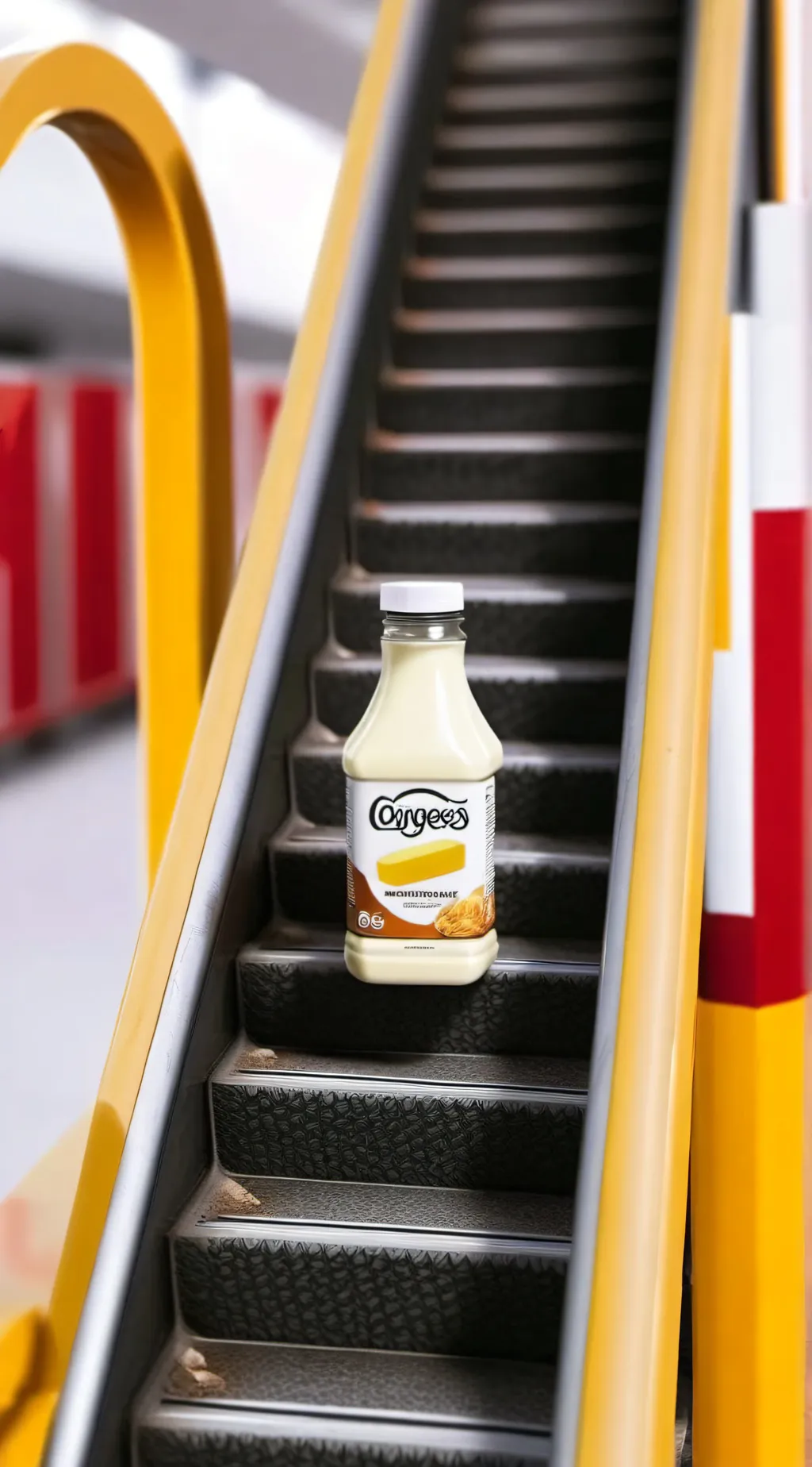 ai character: Mayonnaise background