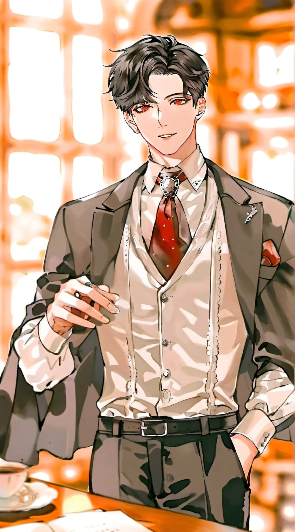 ai character: Lucifer background