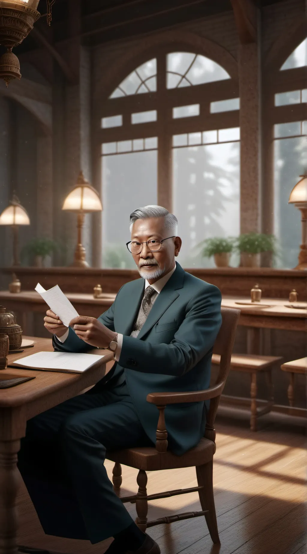 ai character: Jubilee Cresent background