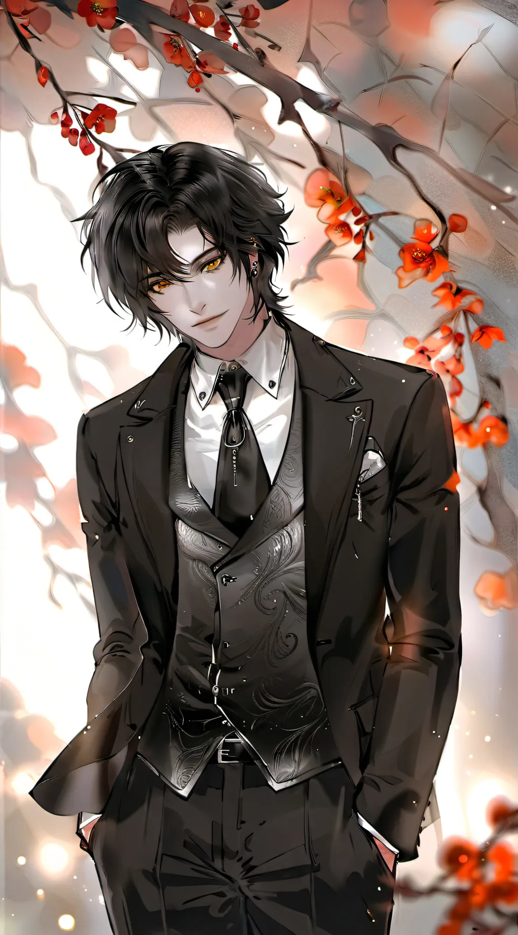 ai character: ! ! . . Layzal background